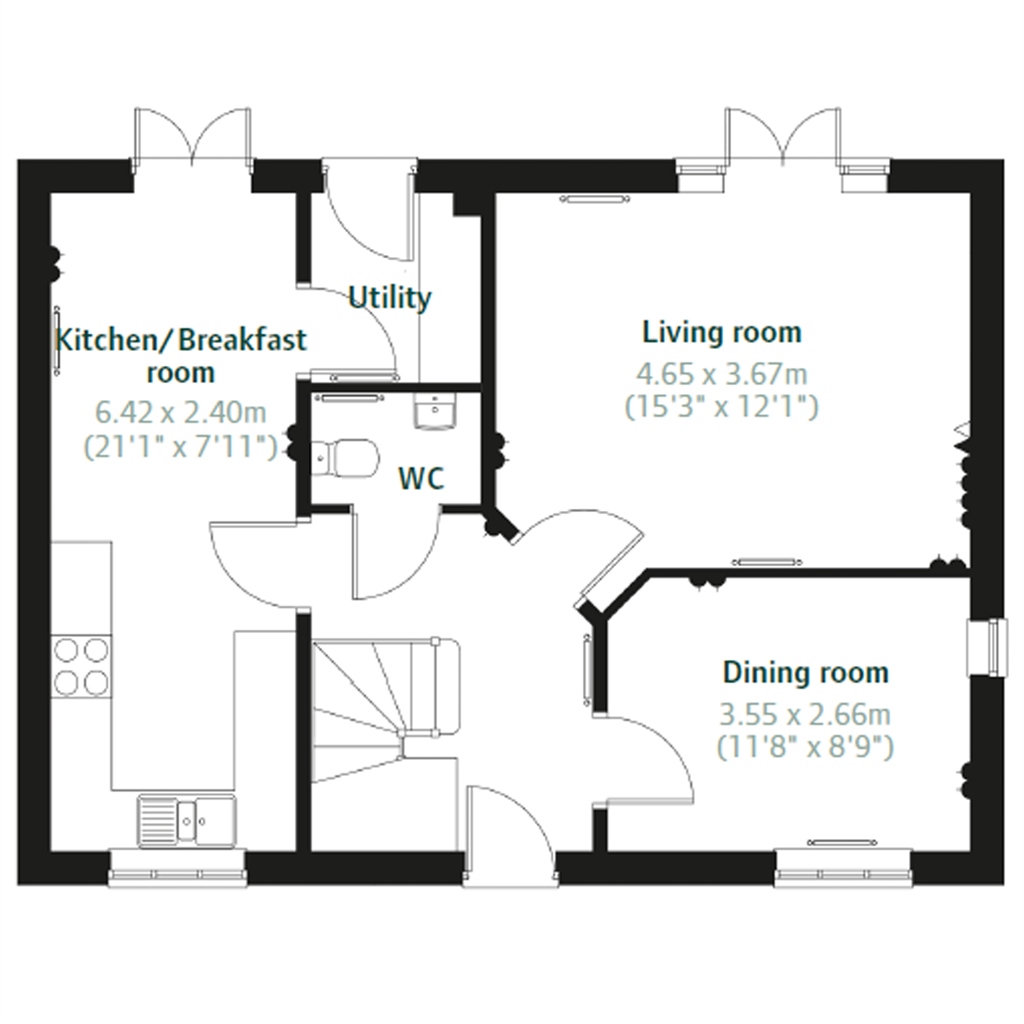 4 Bedrooms Detached house for sale in 