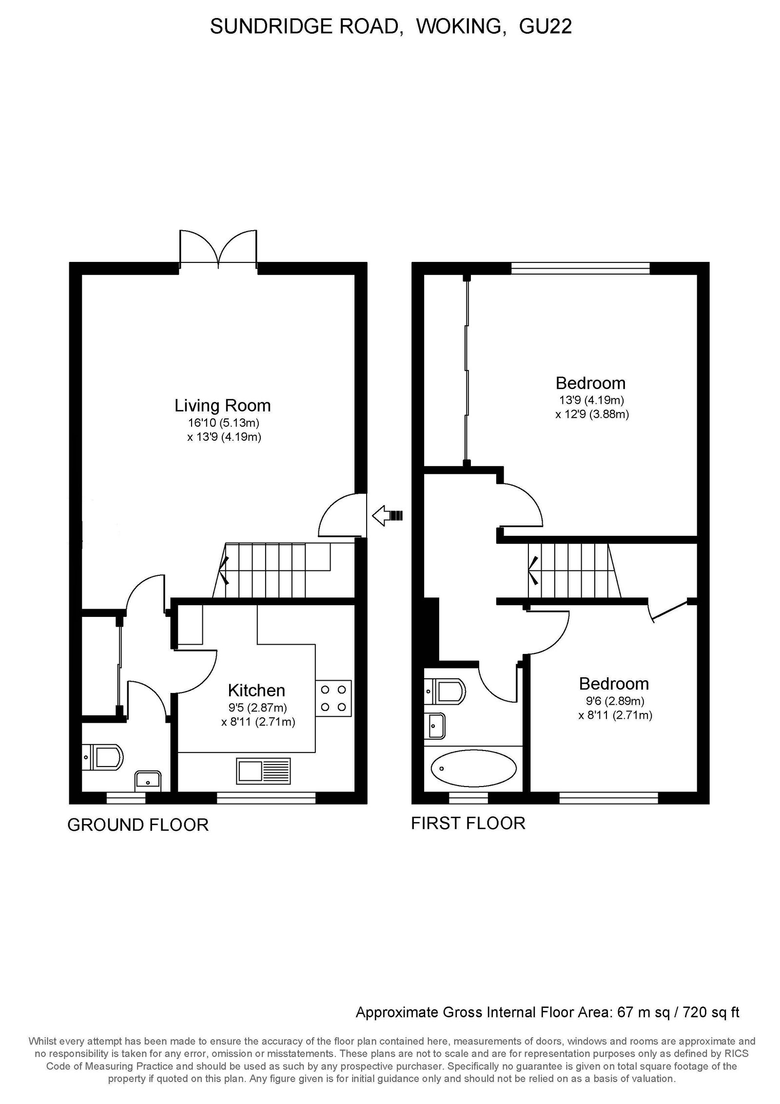 30 A, Sundridge Road, Woking floorplan