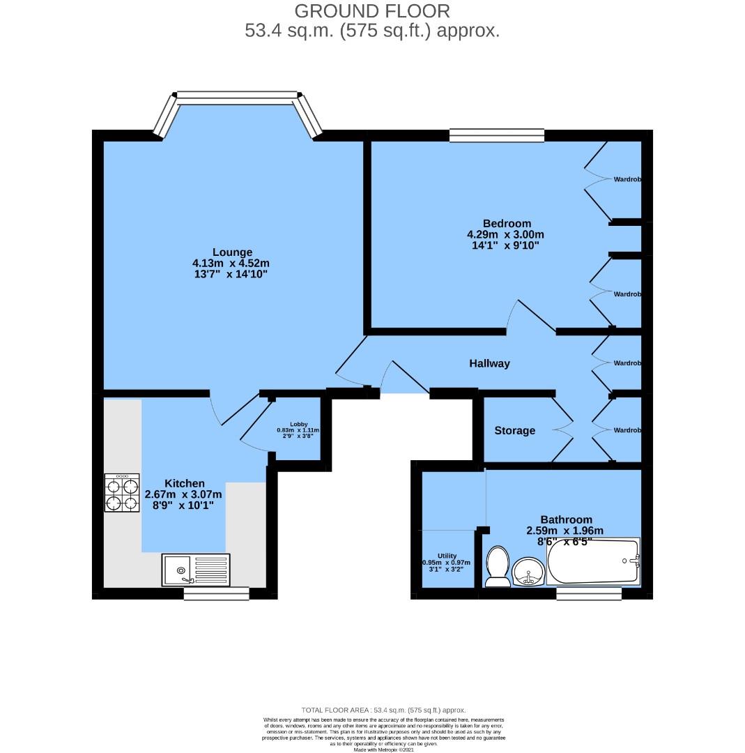 Flat 2 The Coach House, 189, Ashgate Road, Chesterfield floorplan