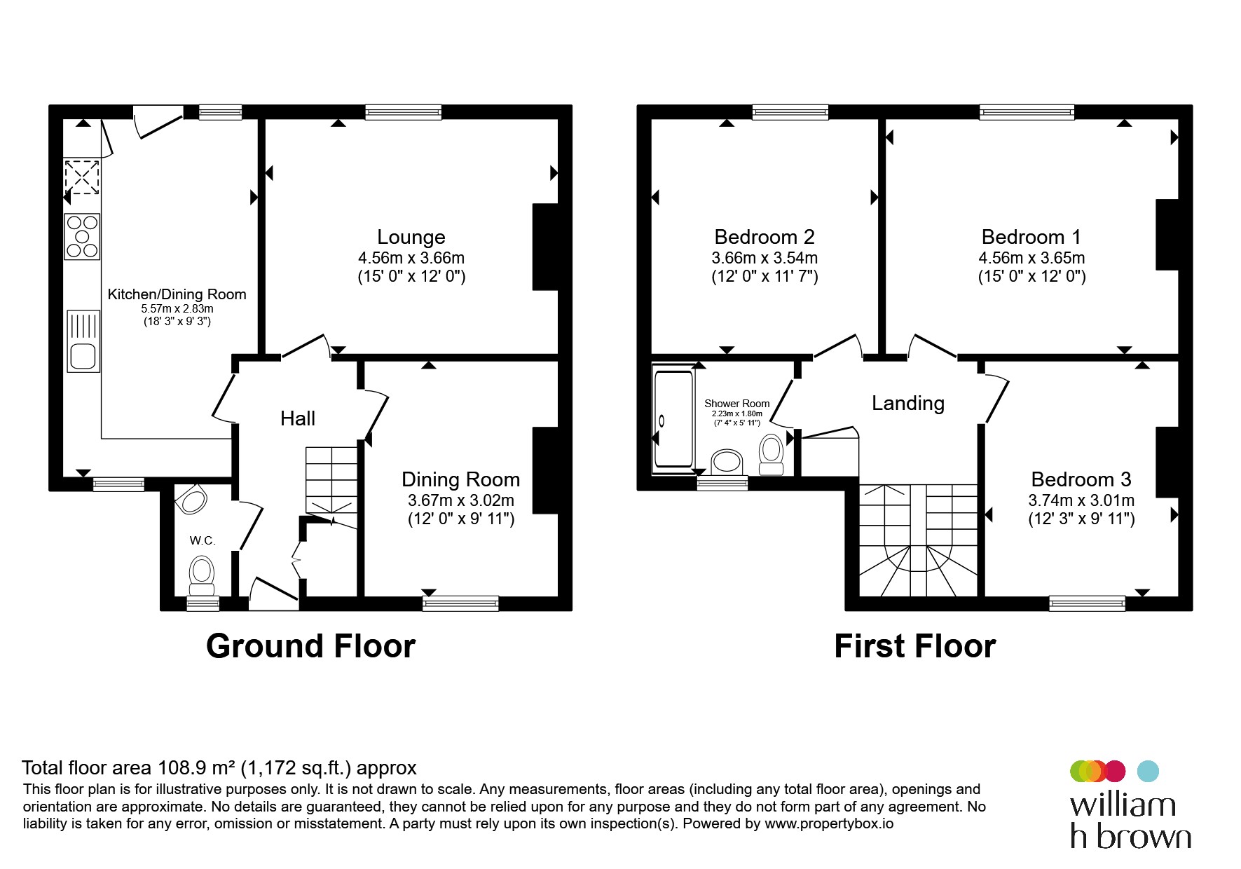 164, Carr House Road, Doncaster floorplan