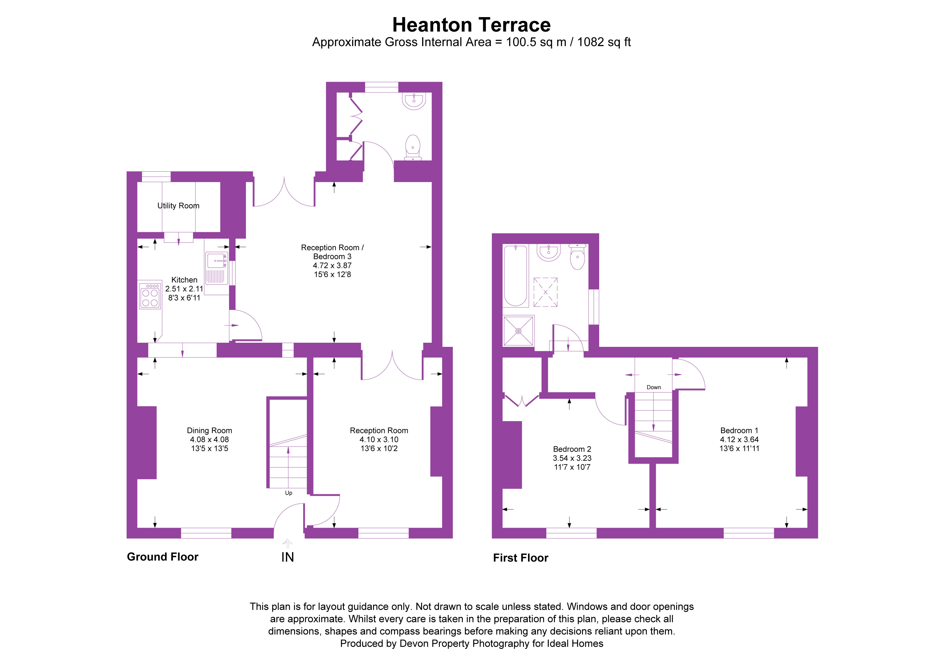 4, Heanton Terrace, Cornwall floorplan