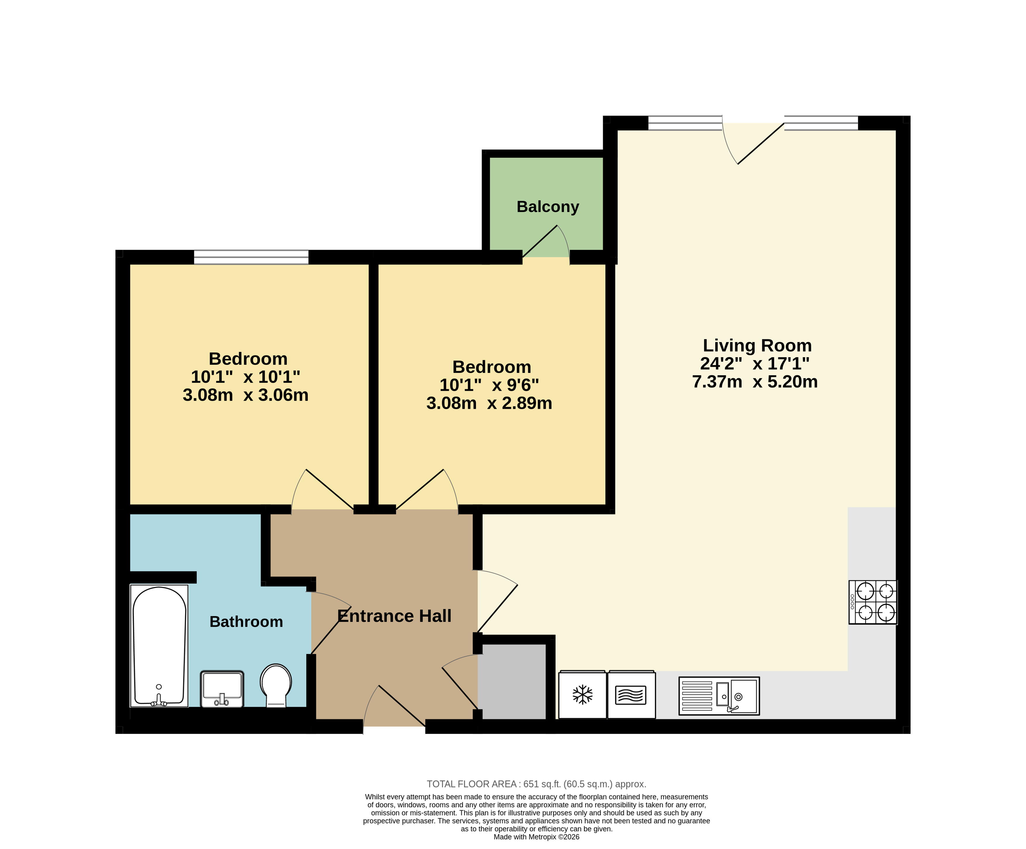 Apartment 7, 41, Central Parade, Kent floorplan