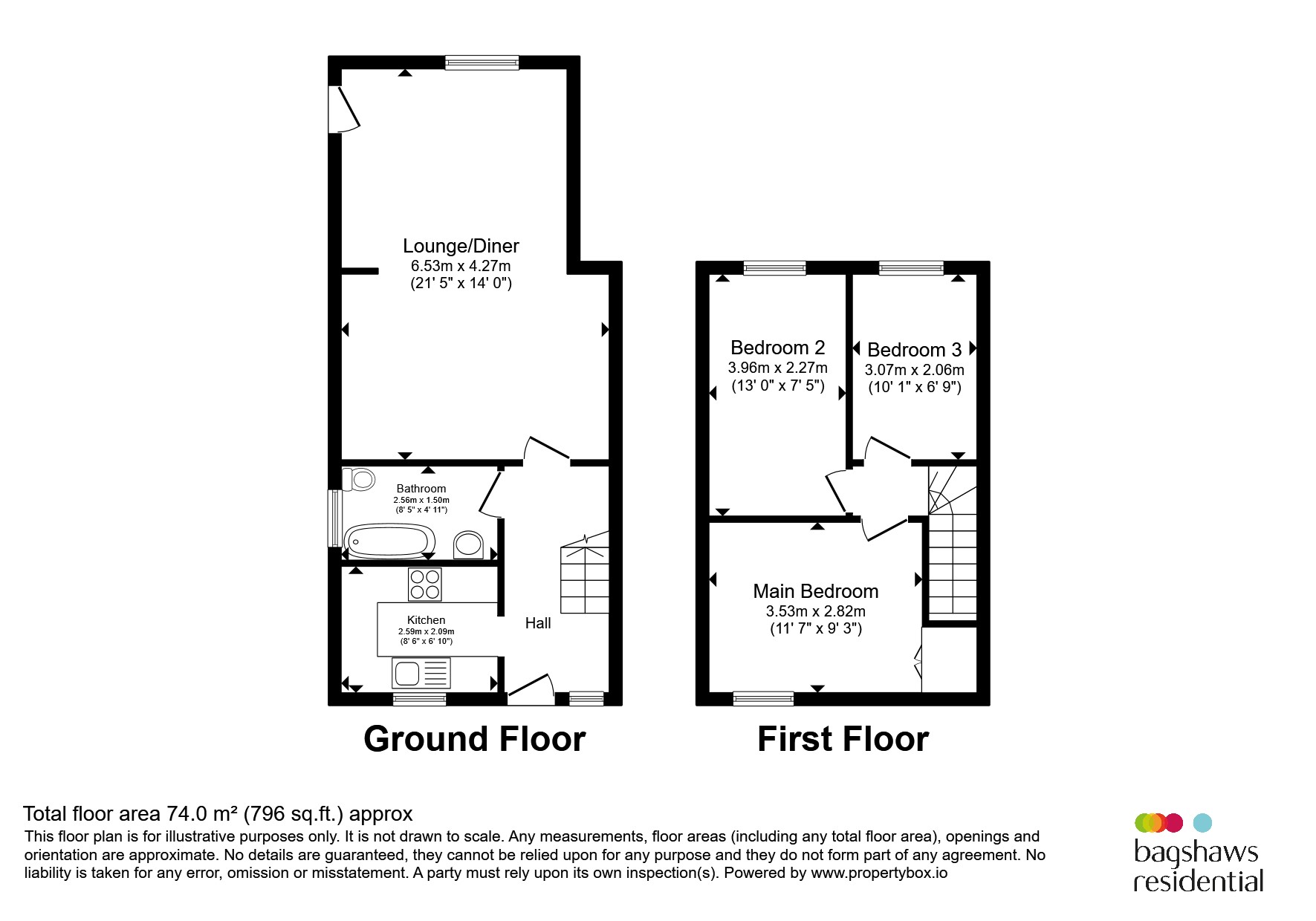 1, Oak Close, Uttoxeter floorplan
