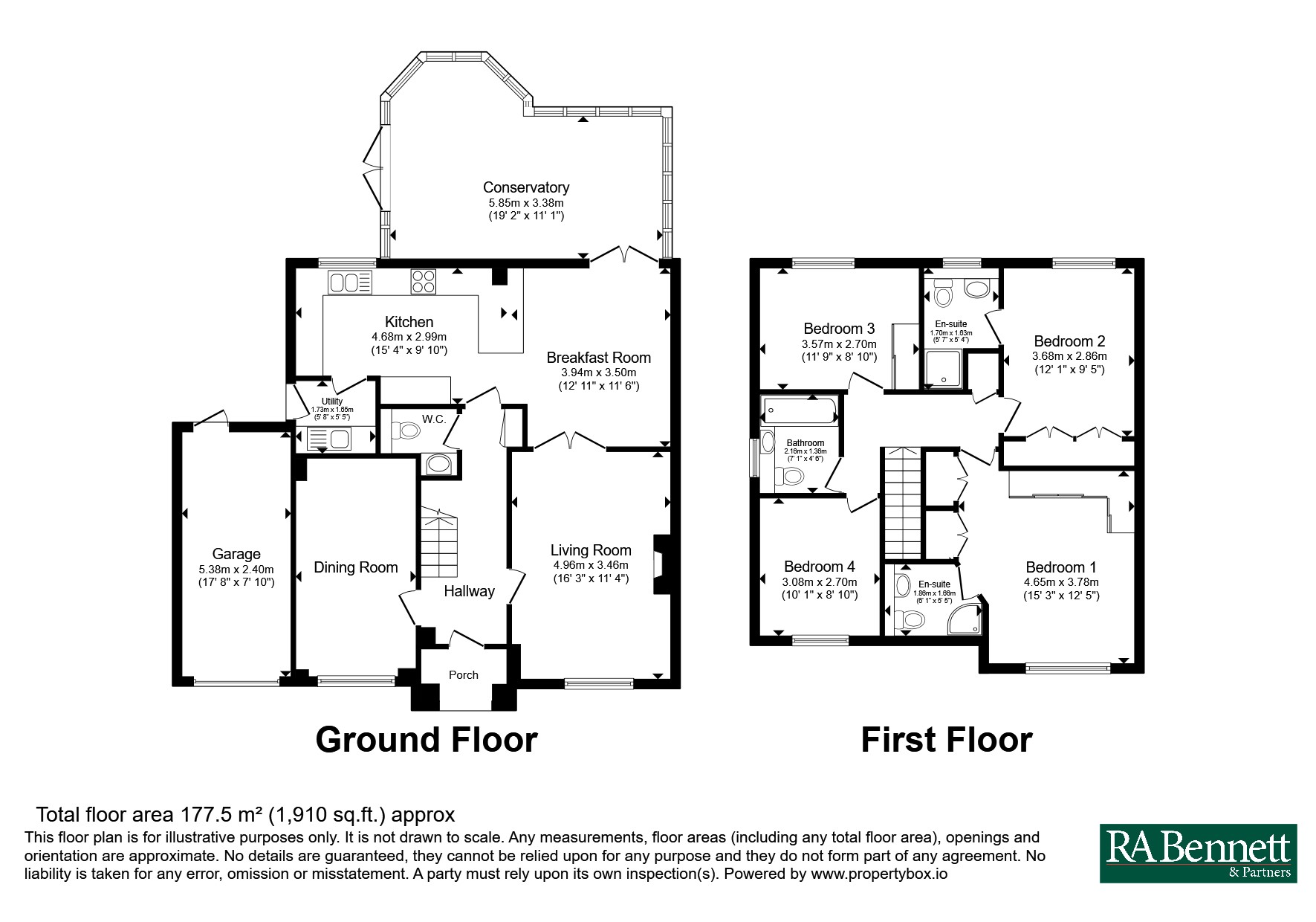 14, Rowborough Close, Warwickshire floorplan