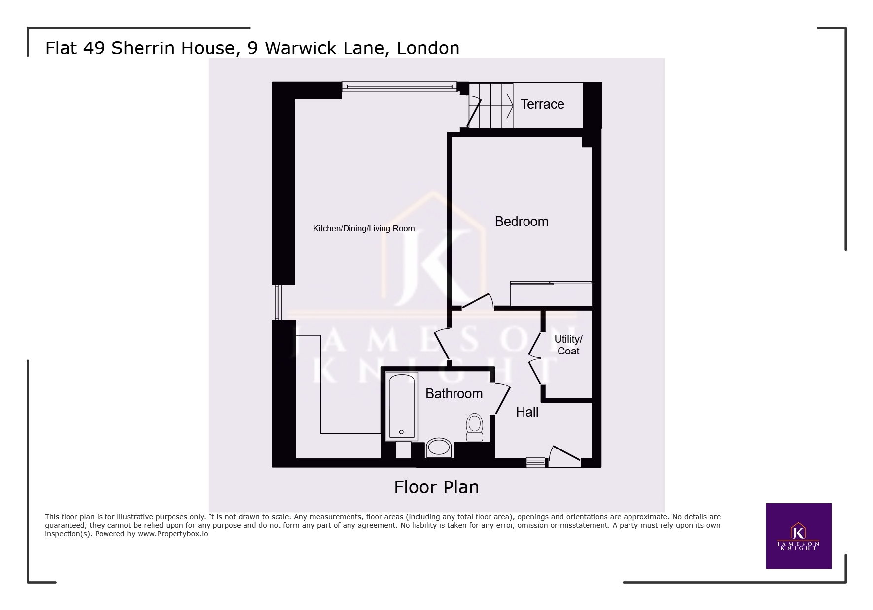 Flat 49 Sherrin House 9, Warwick Lane, Greater London floorplan
