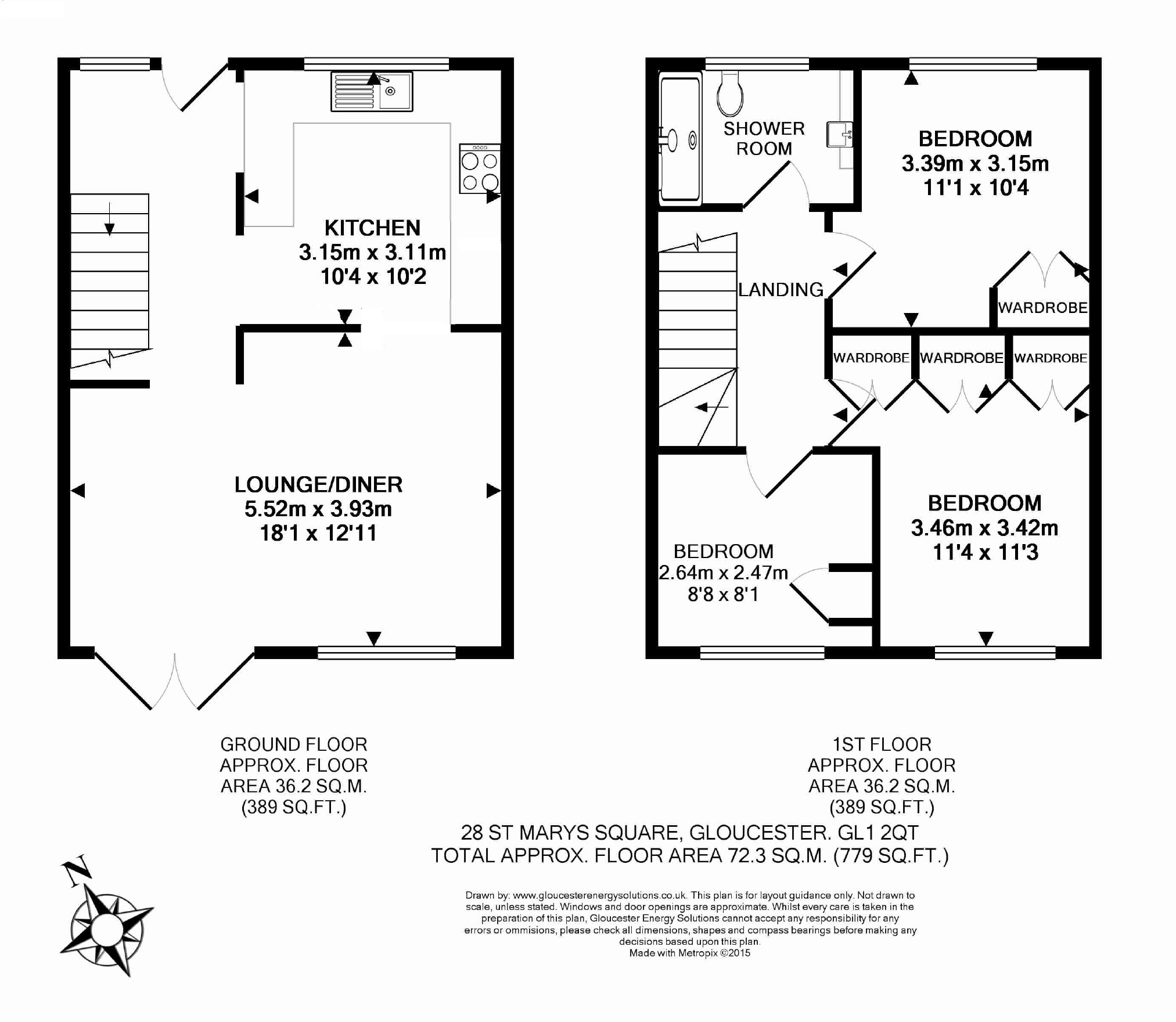 3 Bedrooms Maisonette to rent in St. Marys Square, Gloucester GL1