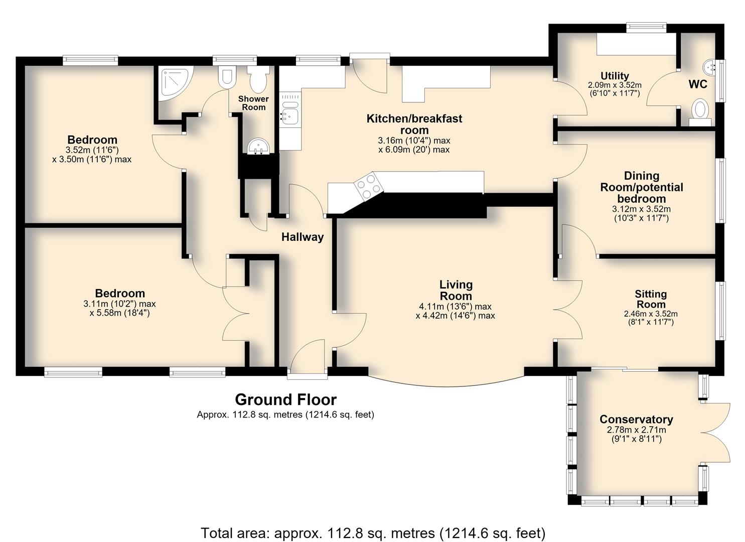 5, Brewers Green Lane, Diss floorplan