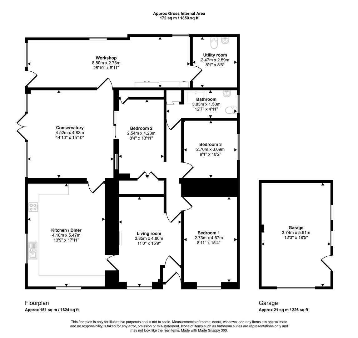 13, Y Croft, Kidwelly floorplan