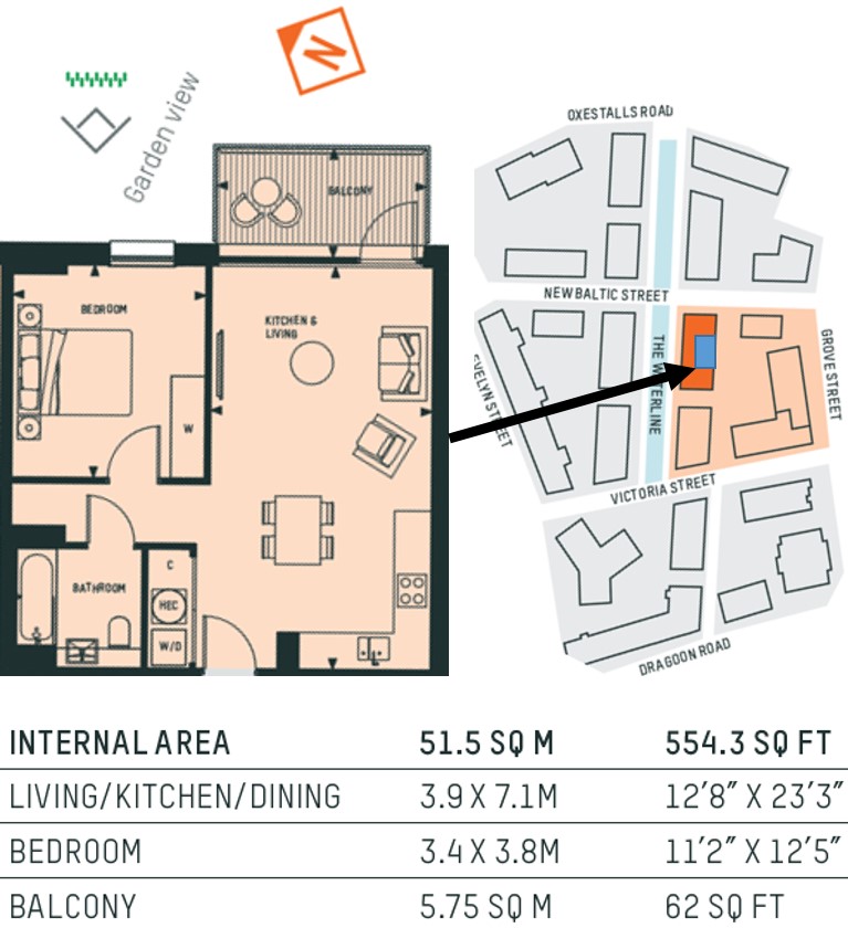 1 Bedrooms Flat for sale in Cedarwood View, Timberyard, Grove Street, London SE8