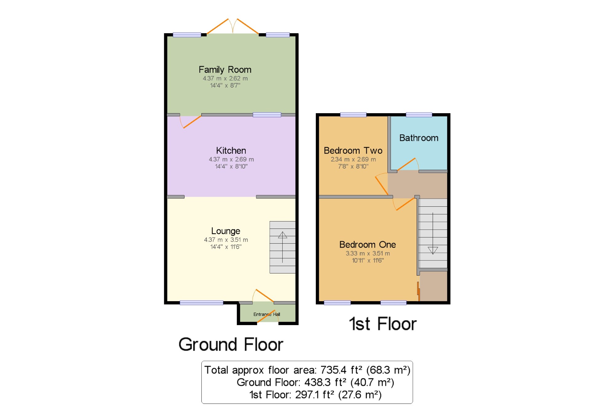 2 Bedrooms Terraced house for sale in Langport Close, Freshbrook, Swindon, Wiltshire SN5
