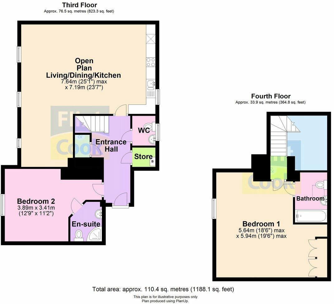 44, Frome Court, Hereford floorplan