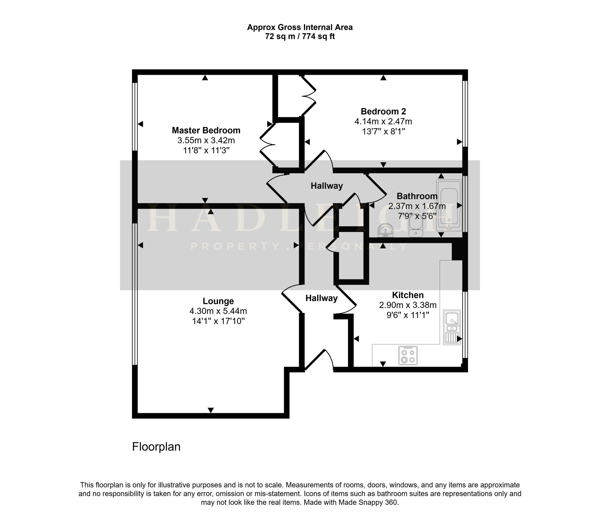 Flat 15, Augustus Court, Birmingham floorplan