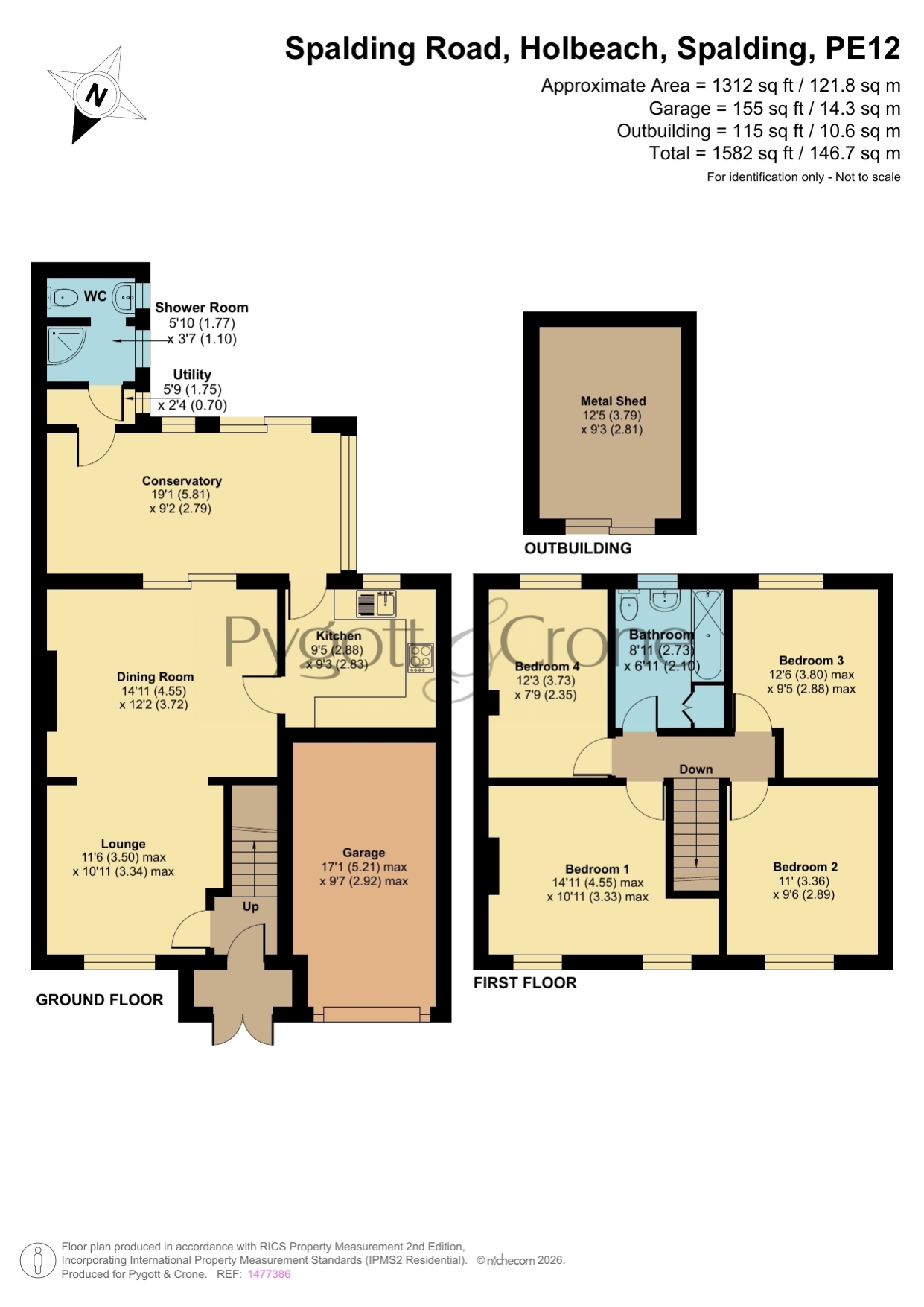 129, Spalding Road, Spalding floorplan