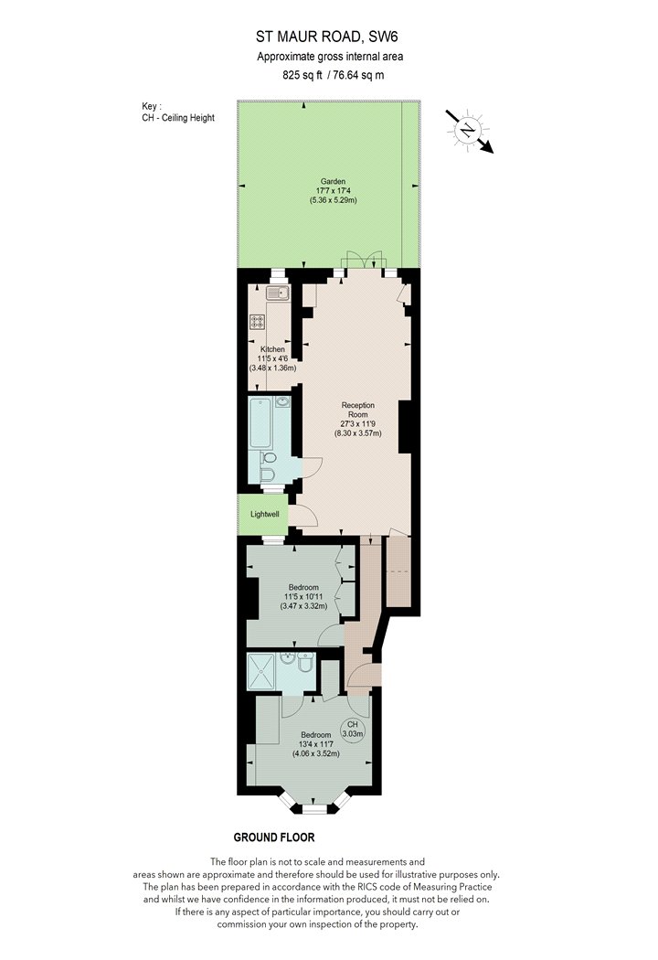 23a, St. Maur Road, London floorplan