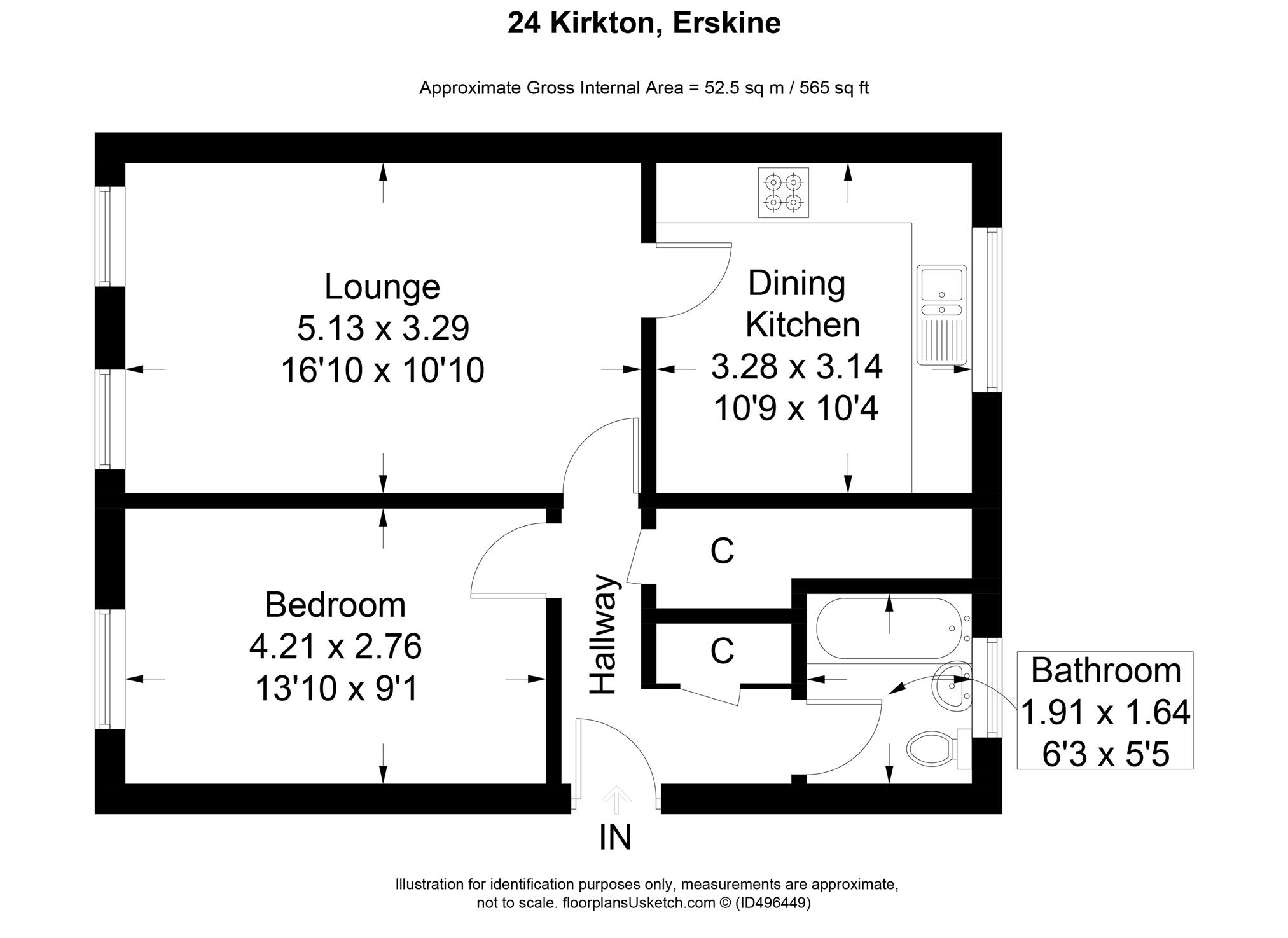 1 Bedrooms Flat for sale in Kirkton, Erskine PA8