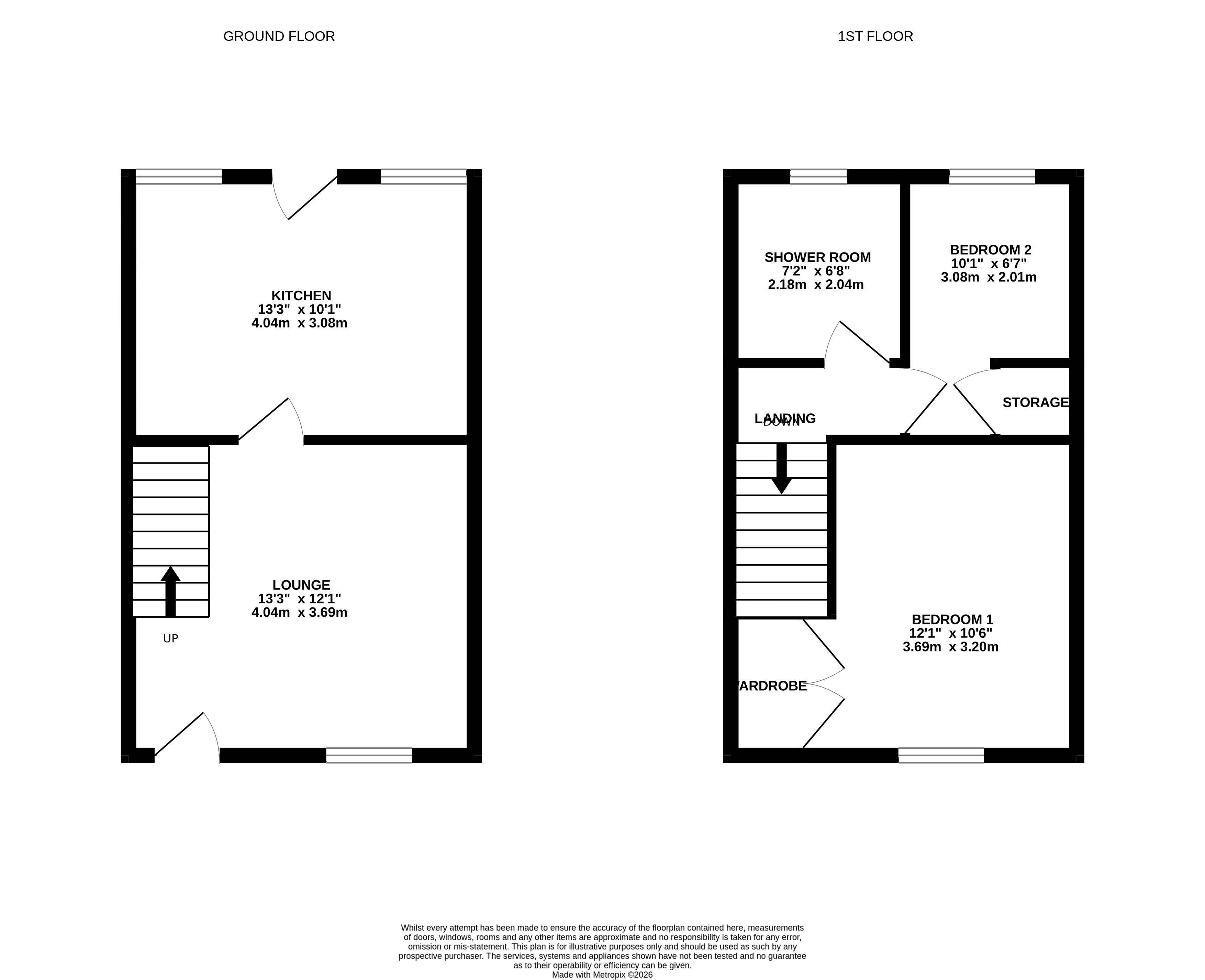 2 Arch Cottages, Market Place, Matlock floorplan