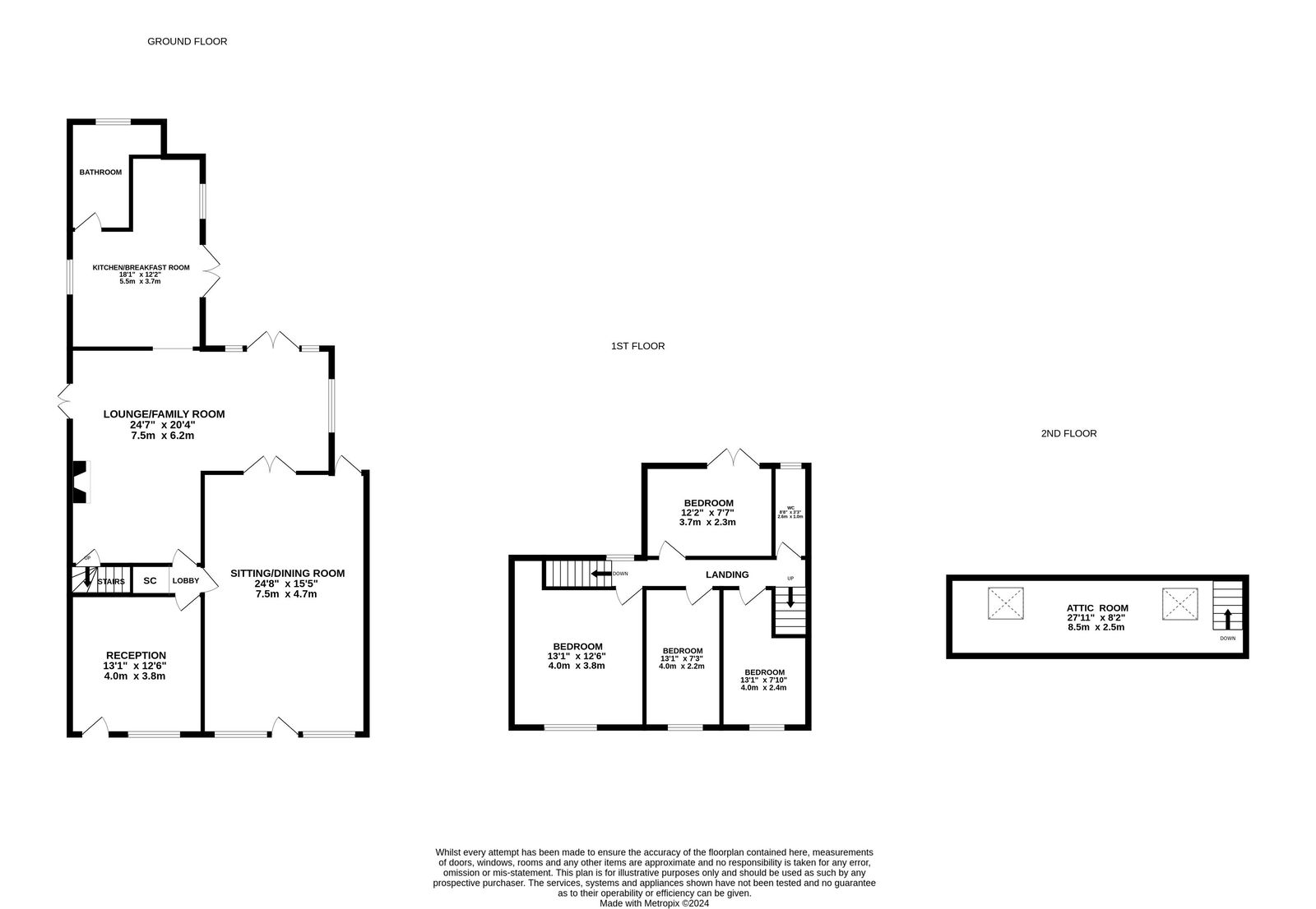 11, Church Street, Sandy floorplan