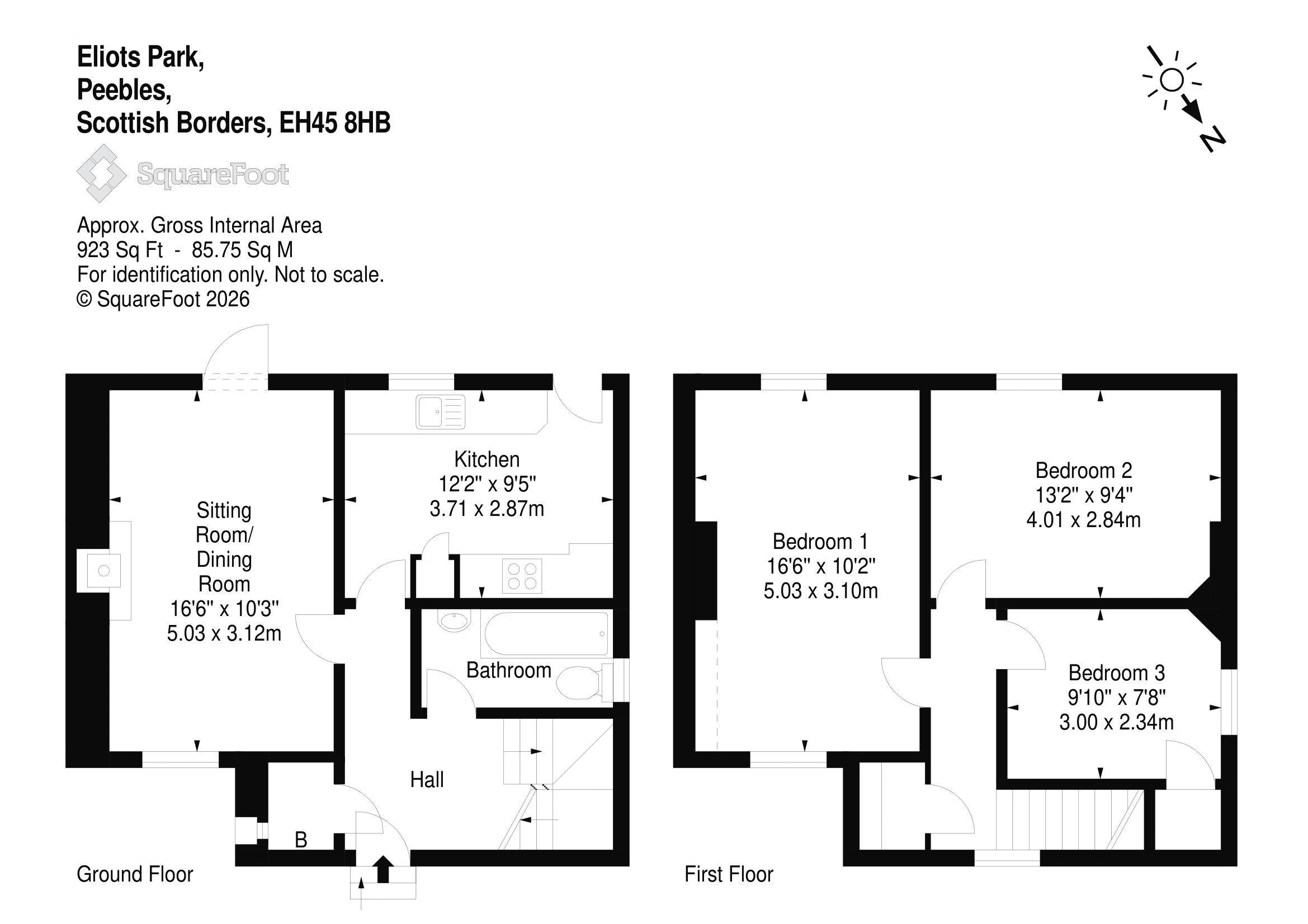 19, Eliots Park, Peebles floorplan