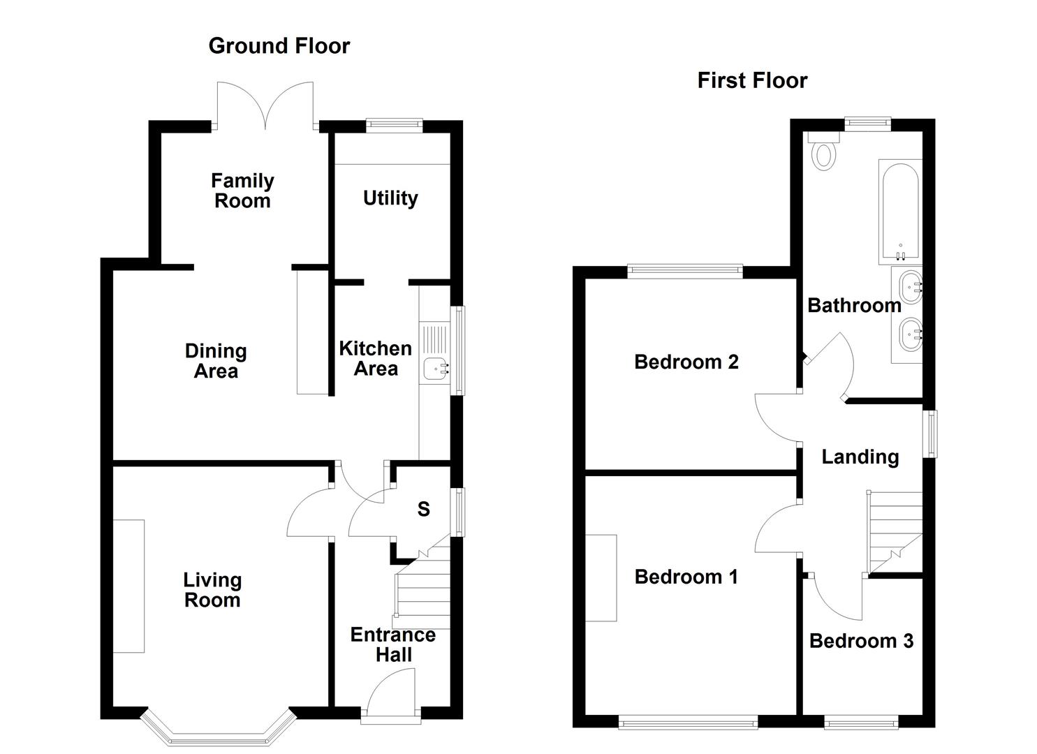 58, Station Road, Biddulph floorplan