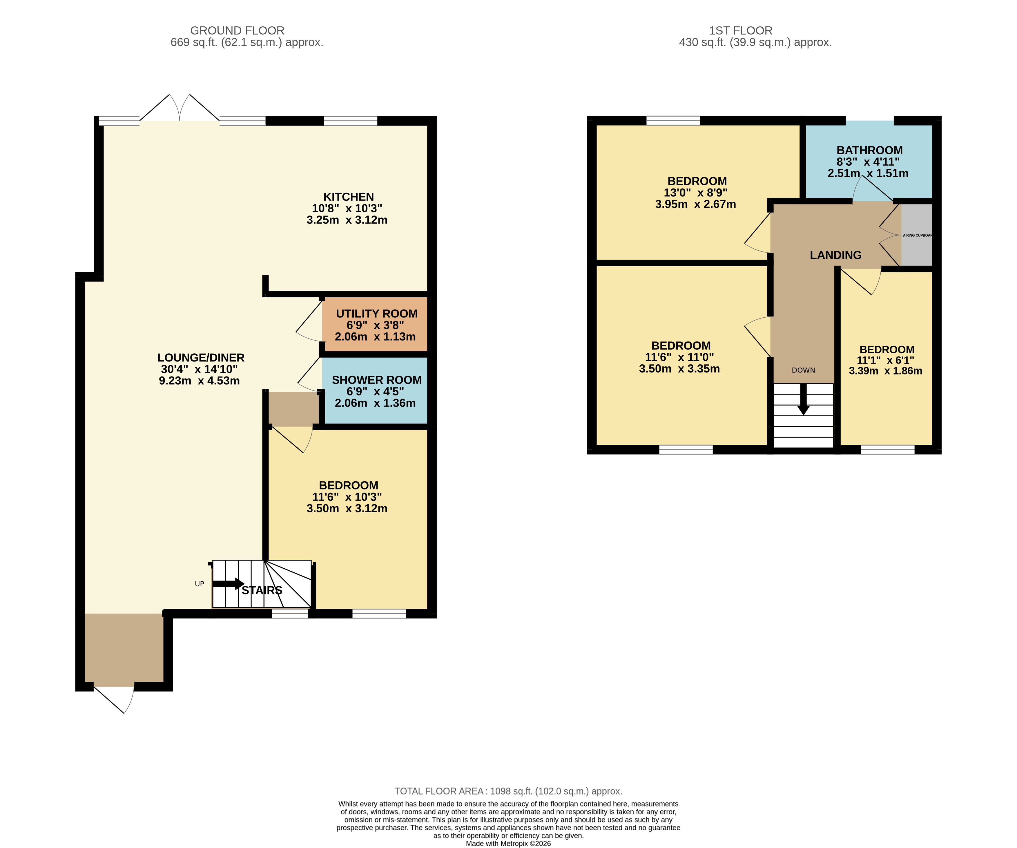 66, barnes crescent, wimborne floorplan