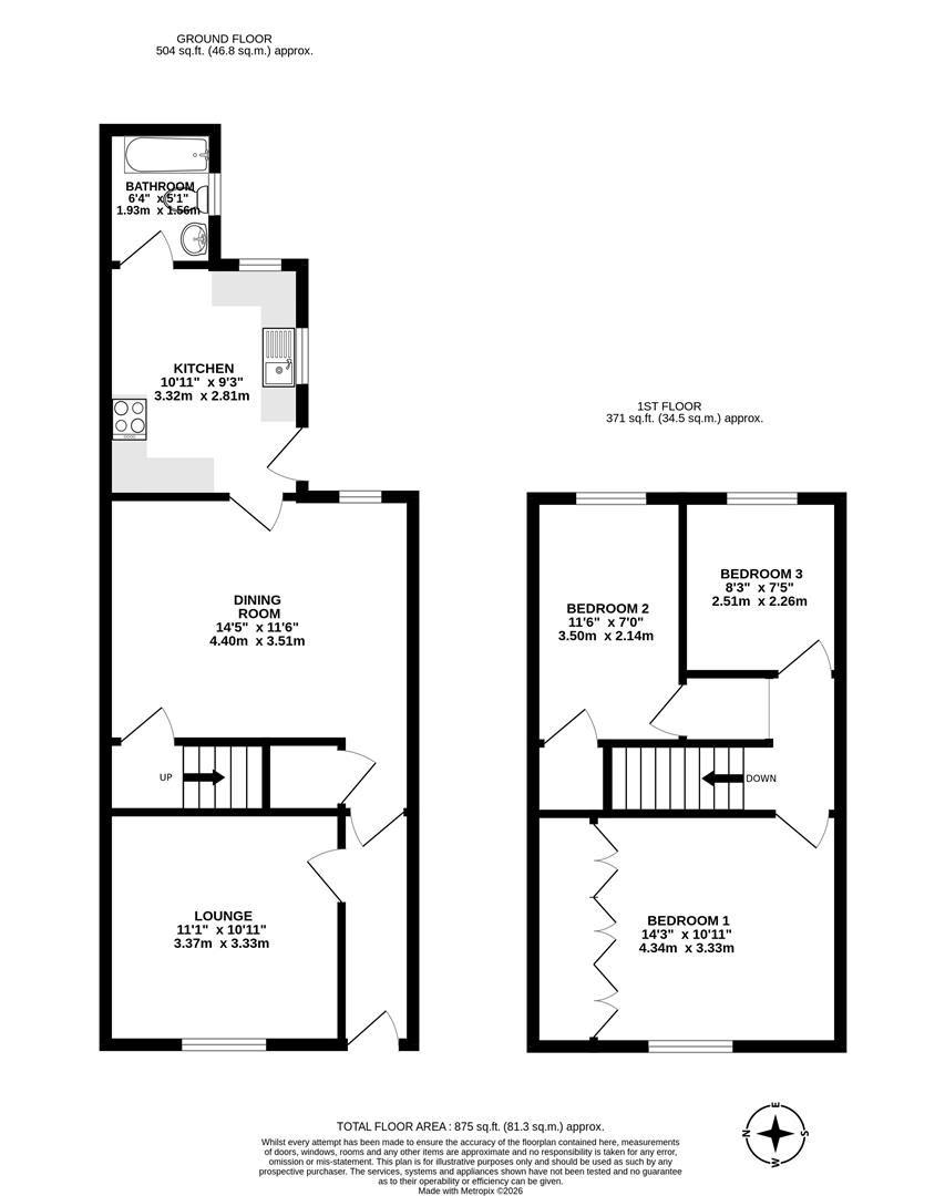 6, Southfield Road, Scunthorpe floorplan