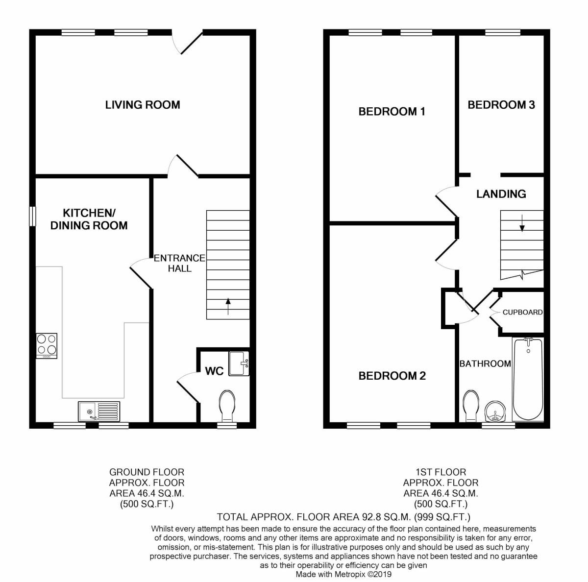 3 Bedrooms Terraced house for sale in Stowey Road, Yatton, North Somerset BS49