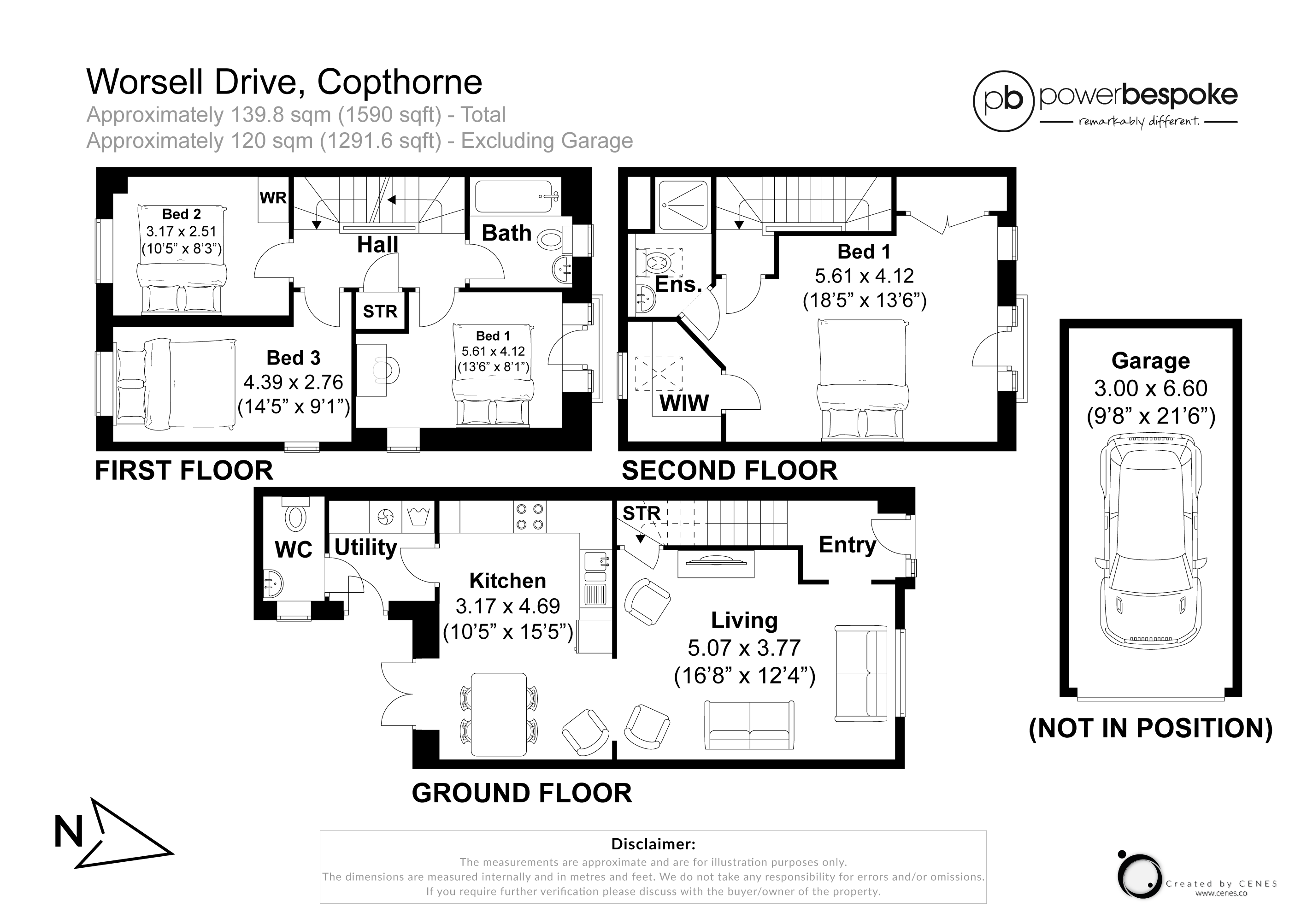 3, Worsell Drive, Crawley floorplan