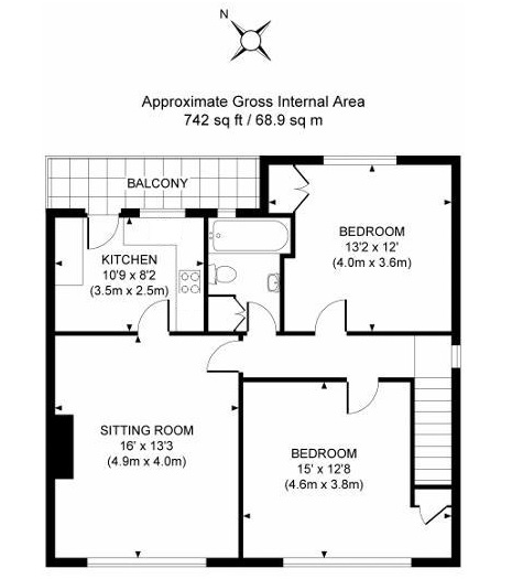 2 Bedrooms Flat to rent in Ormerod Court, Haywards Heath RH16