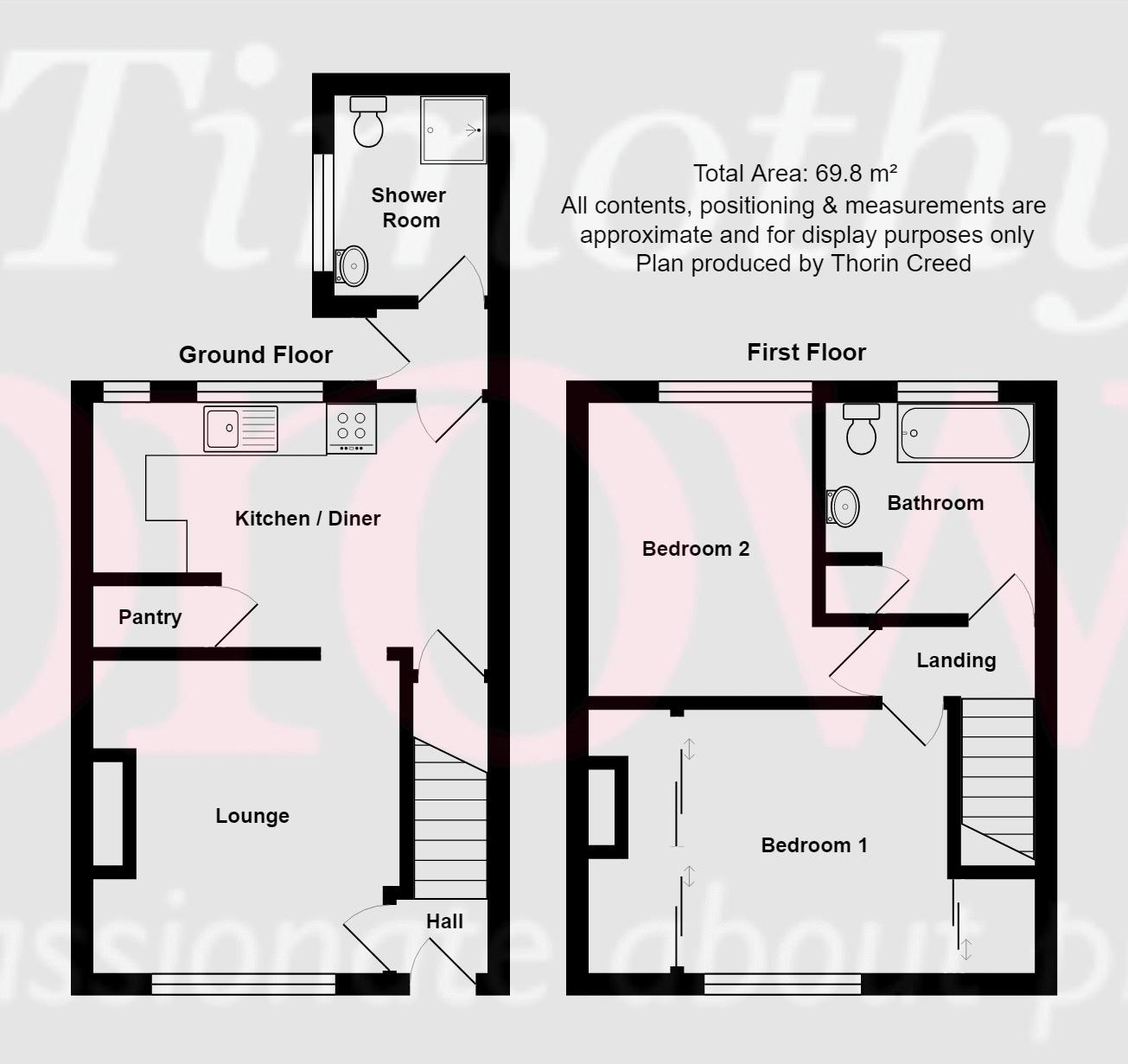 2 Bedrooms Town house for sale in Belgrave Avenue, Congleton CW12