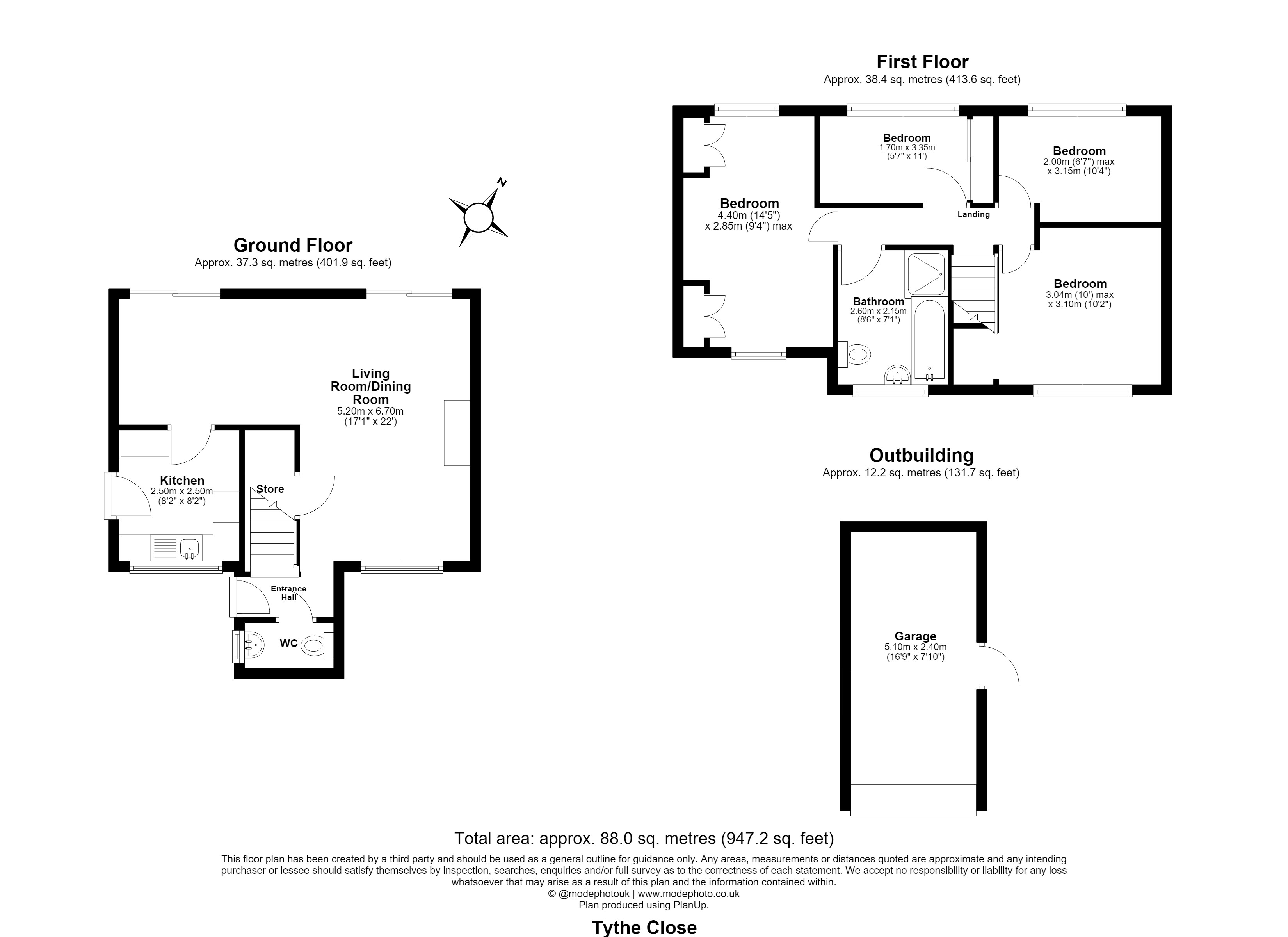 16, Tythe Close, CHELMSFORD floorplan