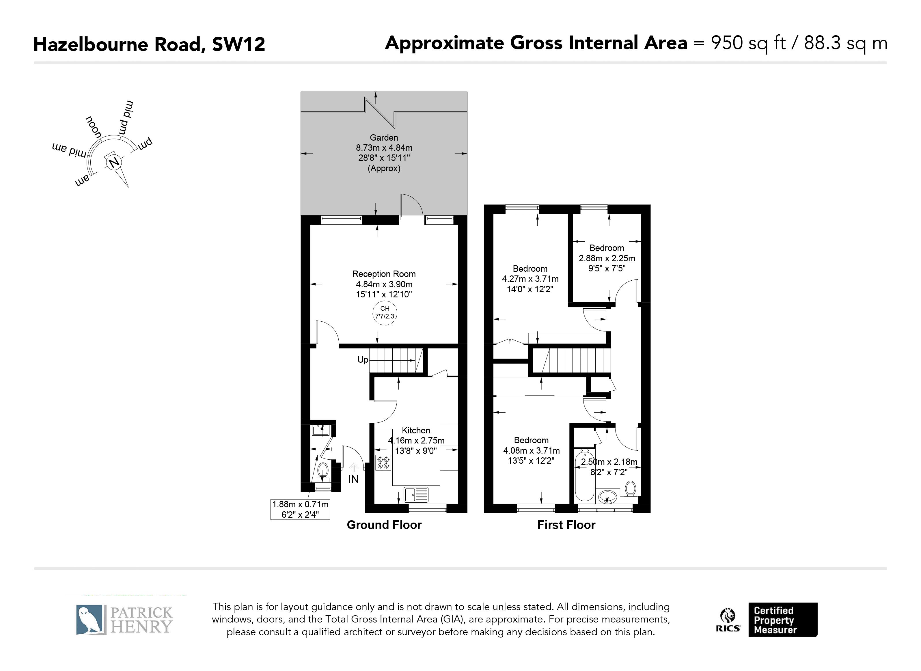 82, Hazelbourne Road, London floorplan
