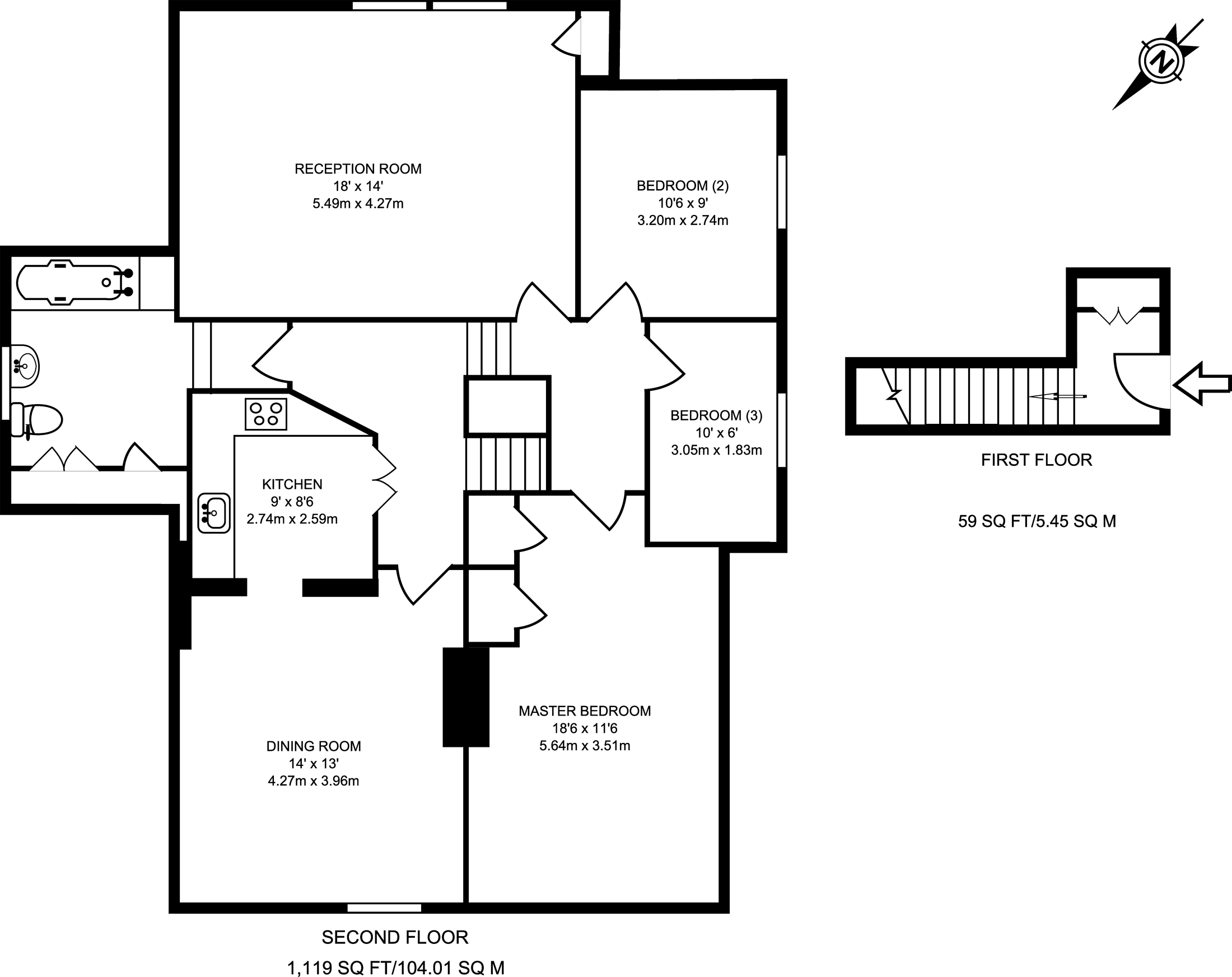 3 Bedrooms Flat to rent in Grasmere Road, Streatham Common SW16