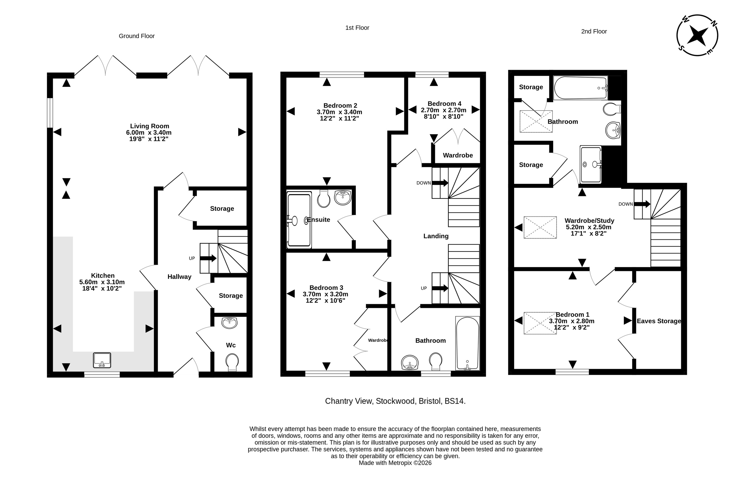 5 Chantry View, Bristol floorplan