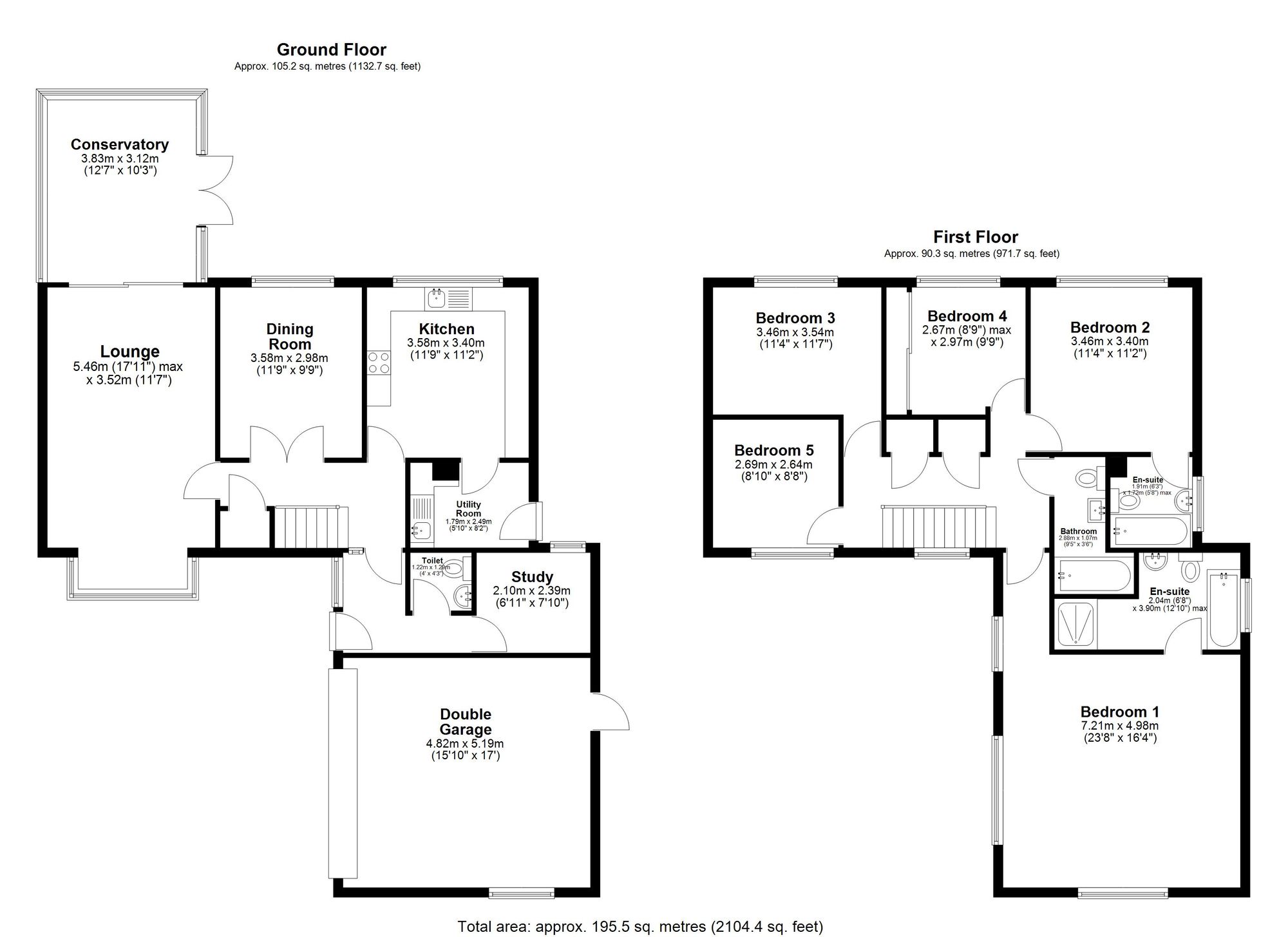 7 Shrubbery Grove, Royston floorplan