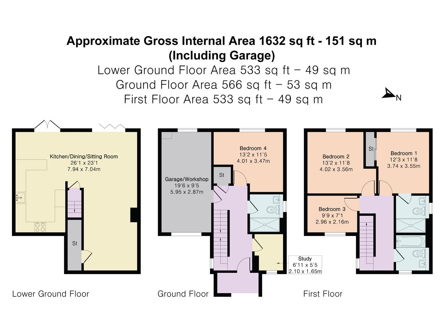 12, Applegate Way, Kingsbridge floorplan
