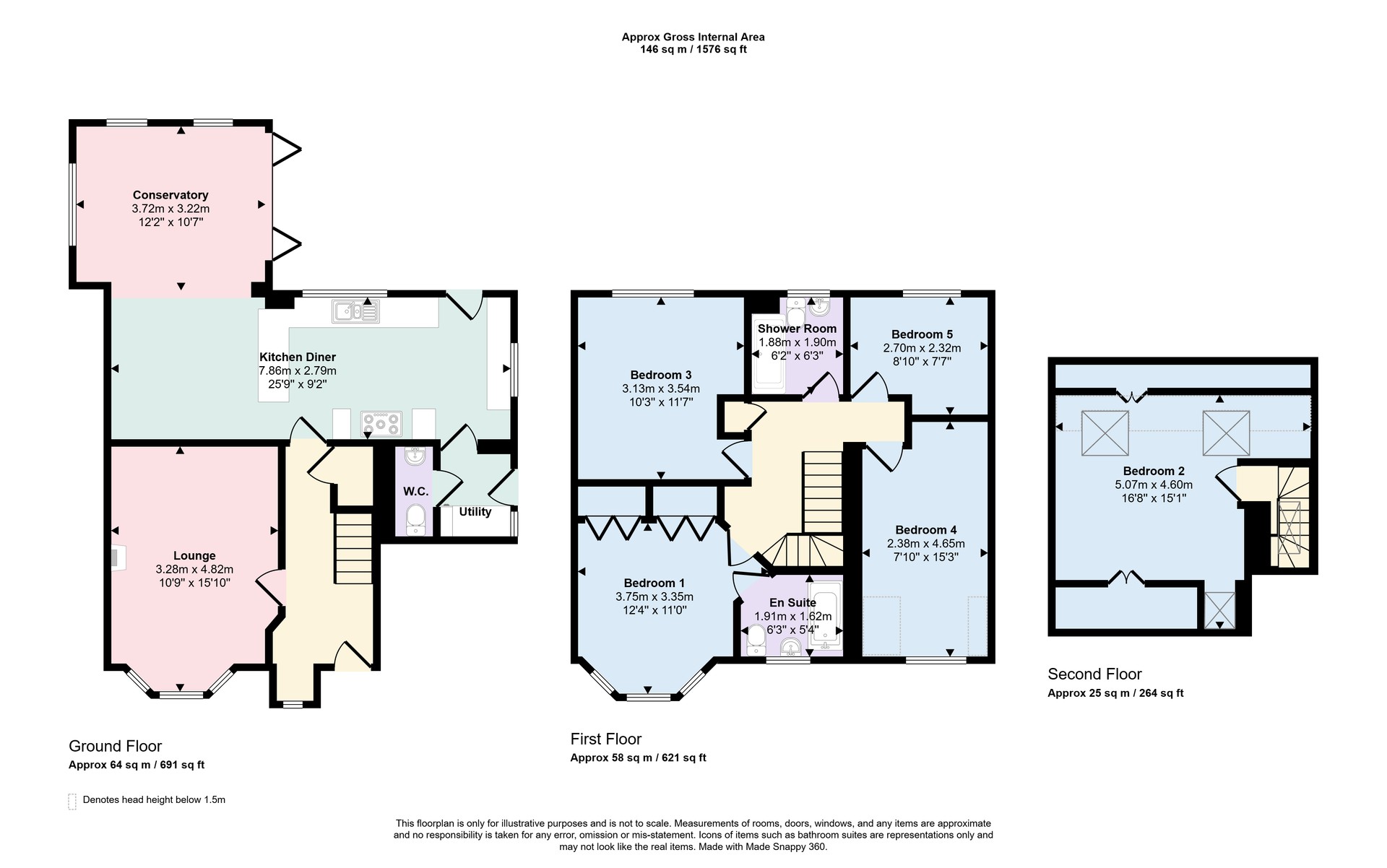 4, The Chase, Cottam, Preston floorplan