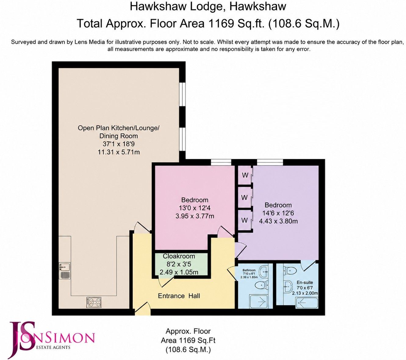 Hawkshaw Lodge, Kerry Hill, Bury floorplan