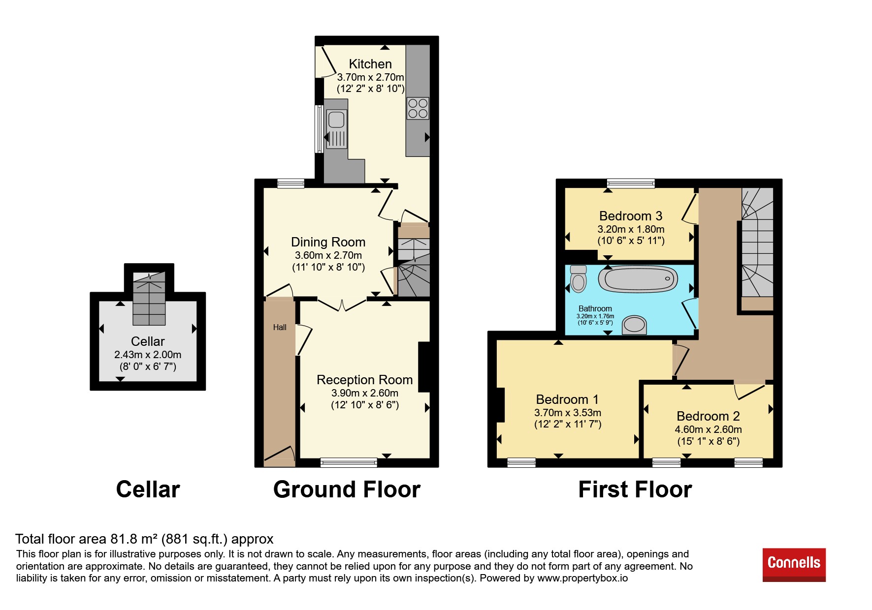 121, Marston Road, Stafford floorplan