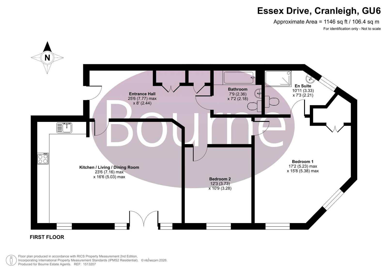 Flat 9, Elmbridge Manor,, Essex Drive, Cranleigh floorplan
