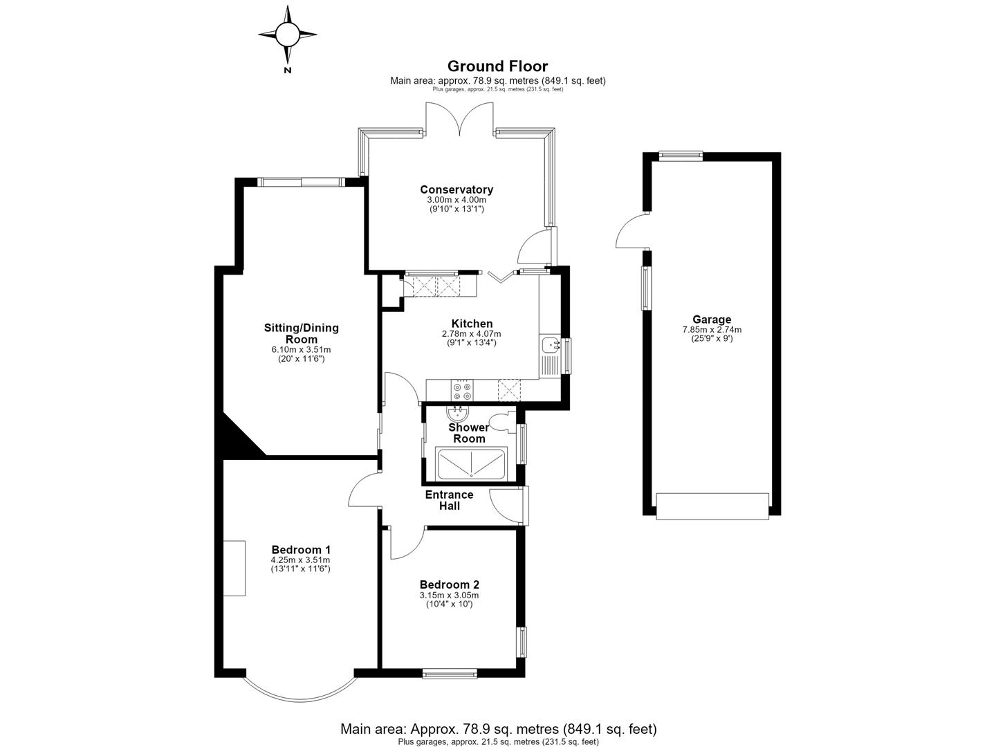 120, Queens Road, Whitstable floorplan