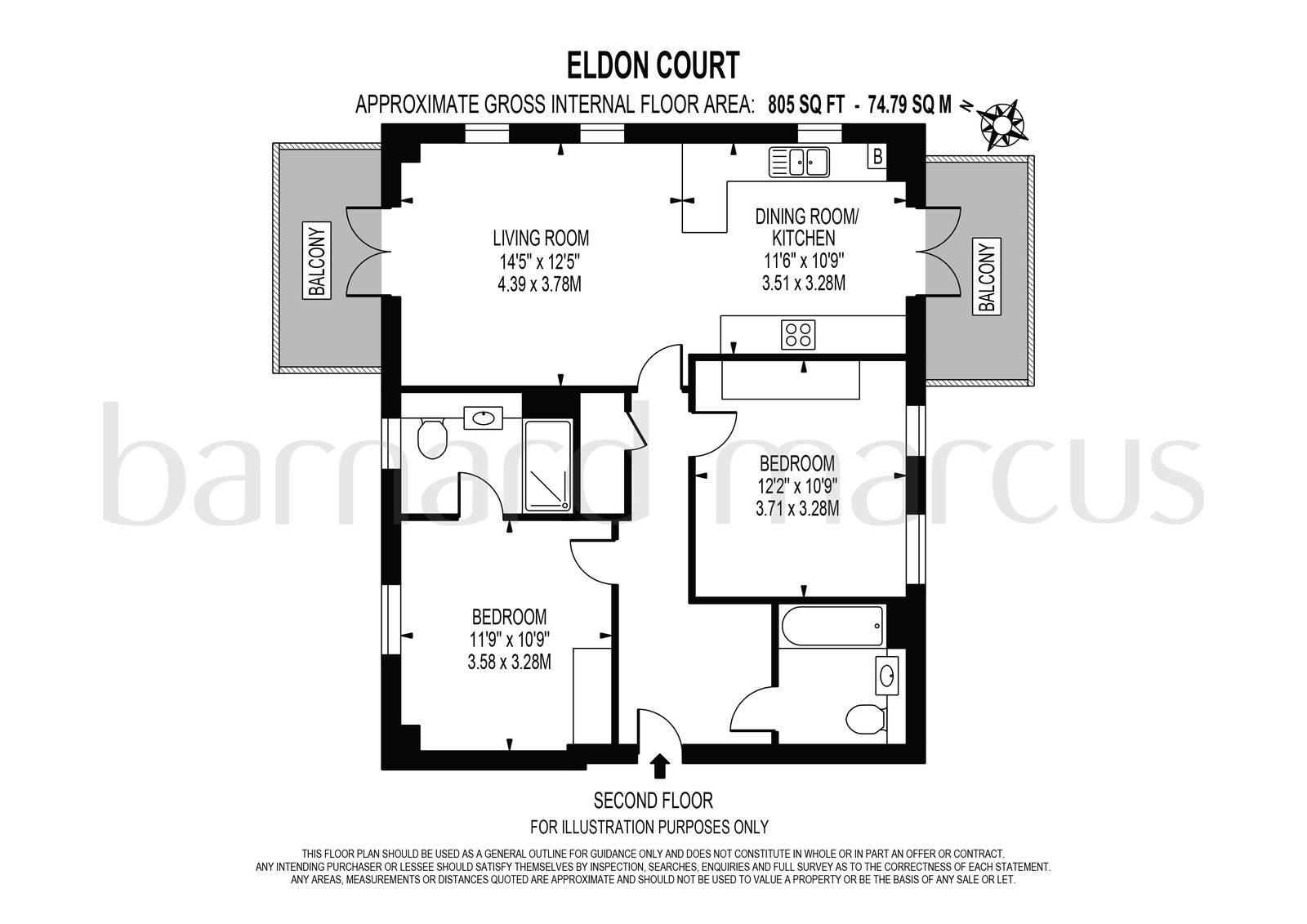 Flat 7/plot 10, Eldon Court, Eldon Park, London floorplan