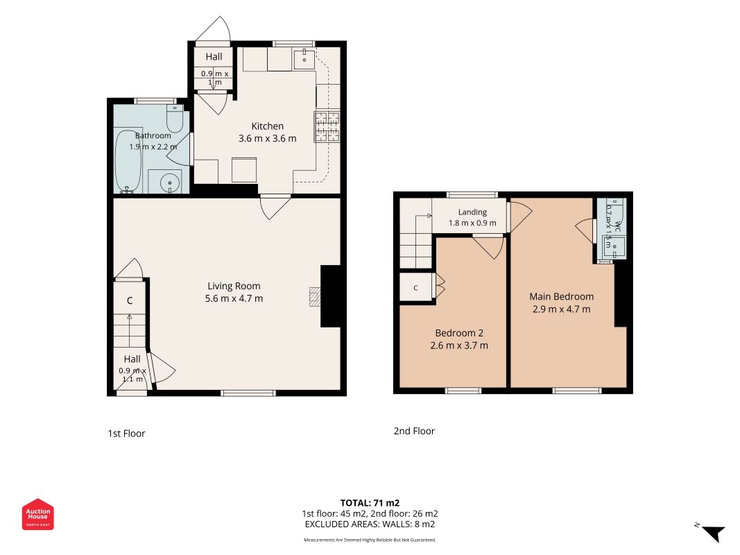 36 Margaret Terrace, Rowlands Gill floorplan