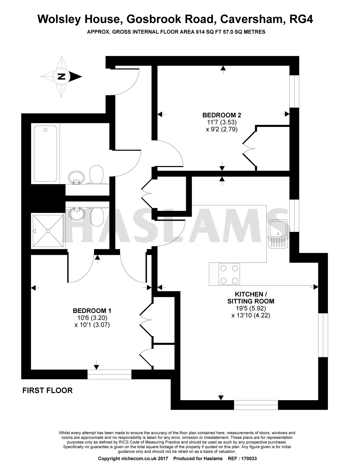 Wolsey House, Reading RG4, 2 bedroom flat to rent 64128820