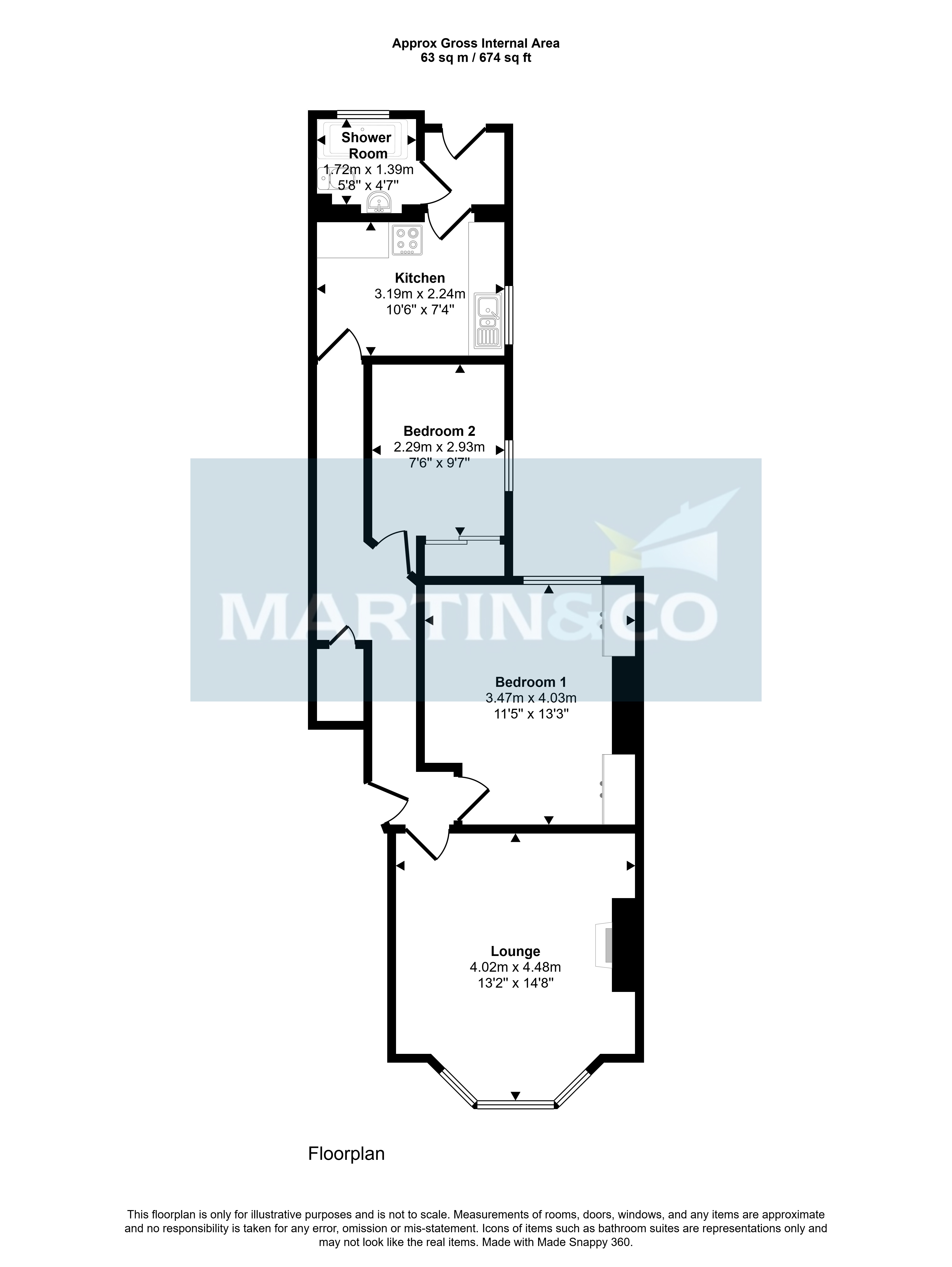 148, Garland Road, Poole floorplan