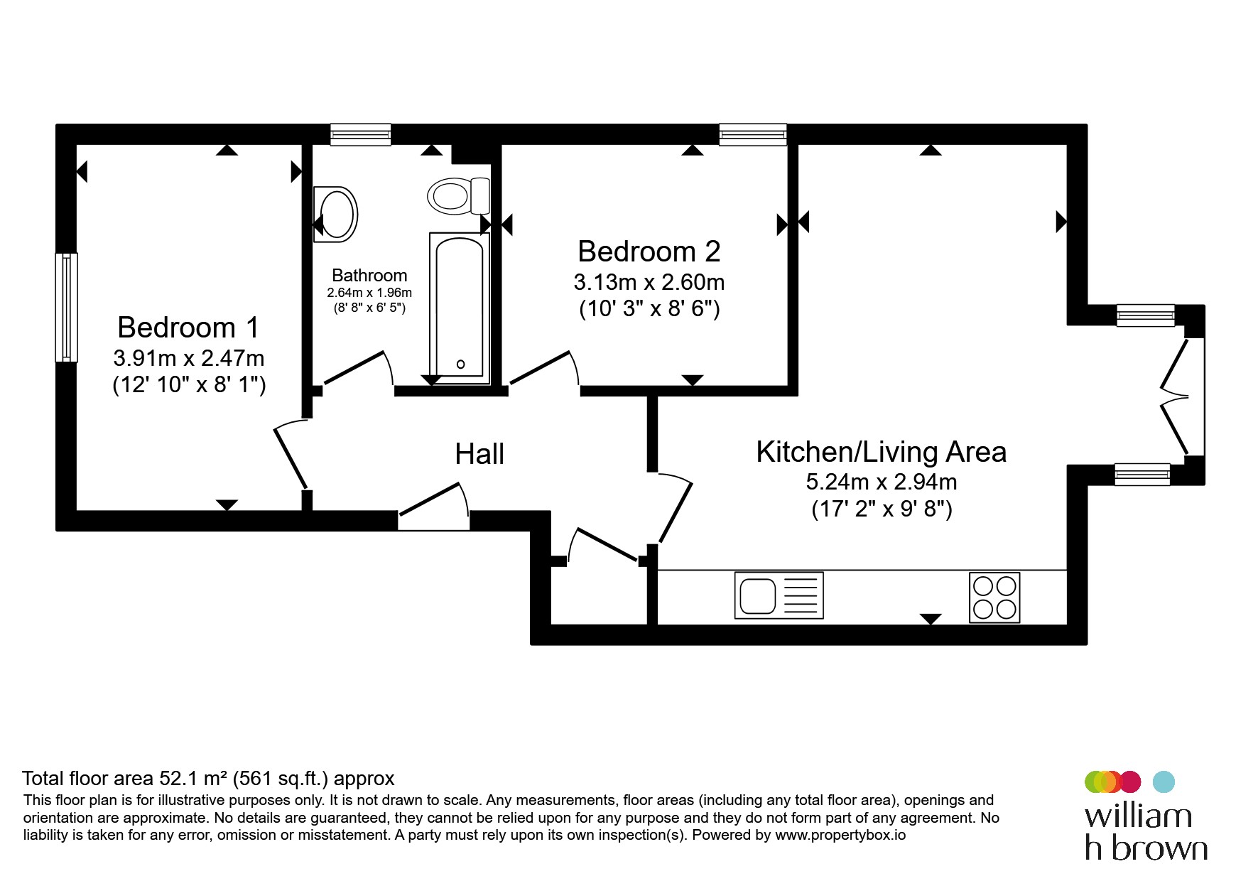Flat 4, 23, Second Avenue, Nottingham floorplan