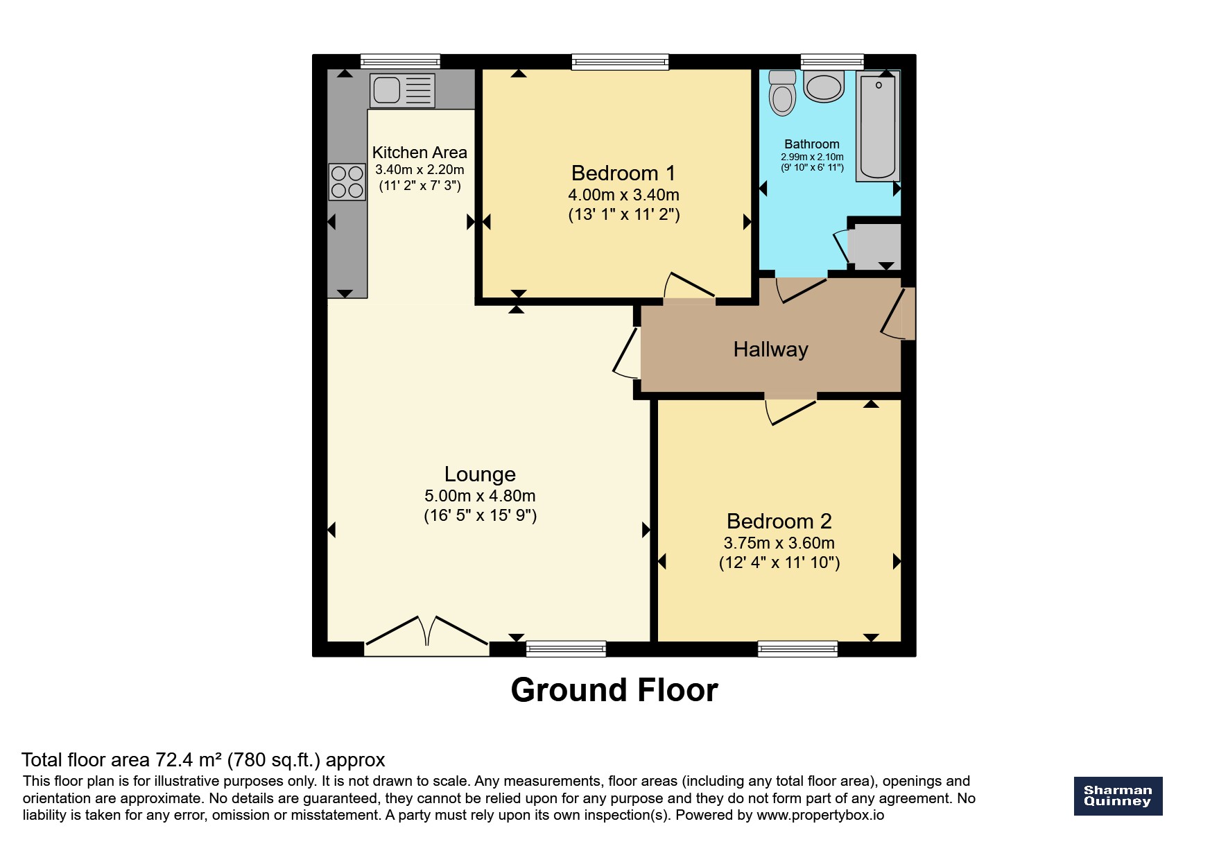 55, Doherty Road, Huntingdon floorplan