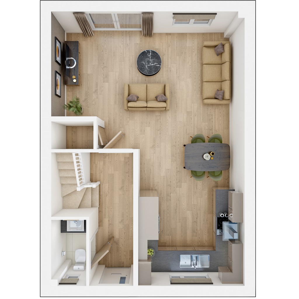 The Clayton - Plot 96, Friars Oak, London Road, Hassocks floorplan
