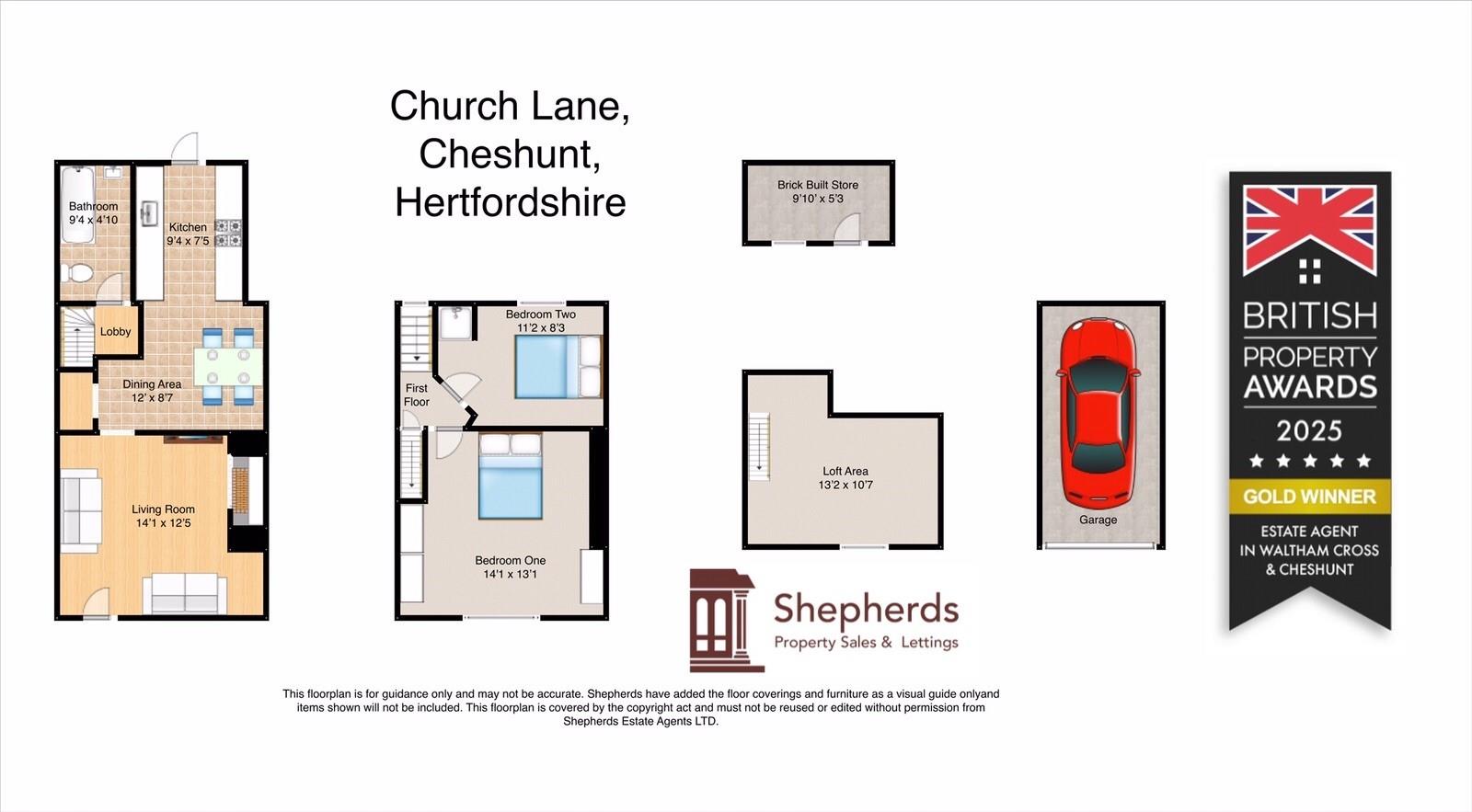 1, Church Lane, Cheshunt floorplan
