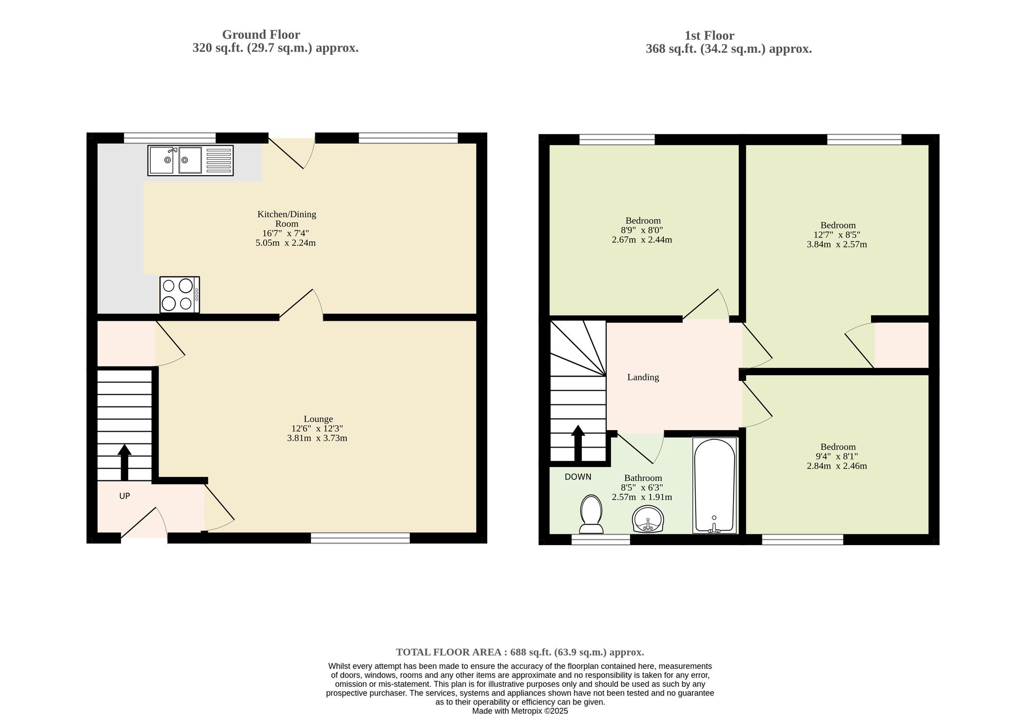 33 Bixley Close, Norwich floorplan