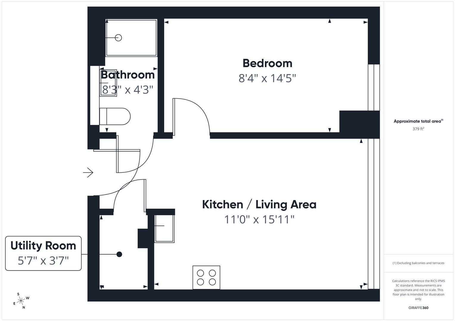 Flat 45, Queens house, 3 Kymberley Road, Harrow floorplan